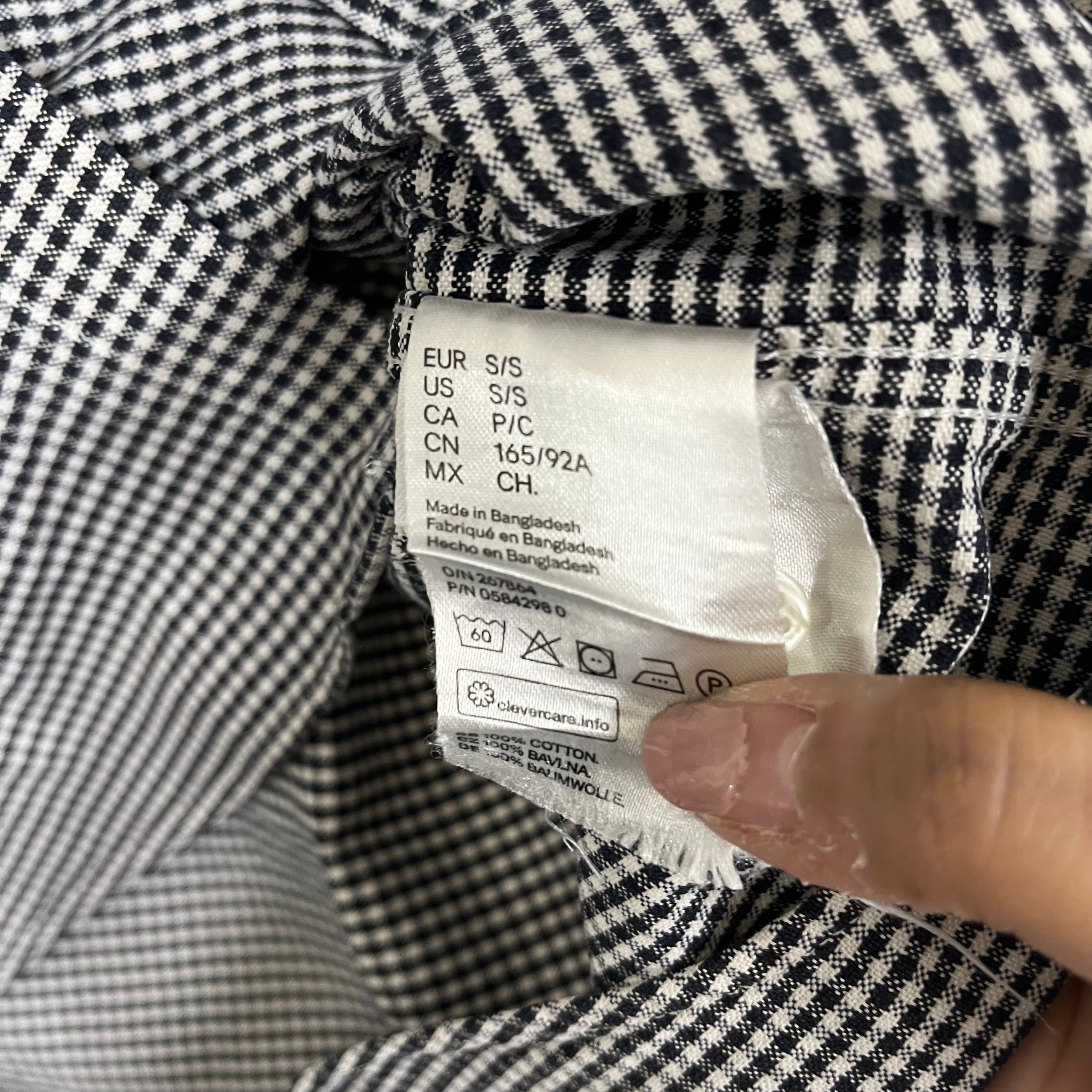 H&M checkered shirt