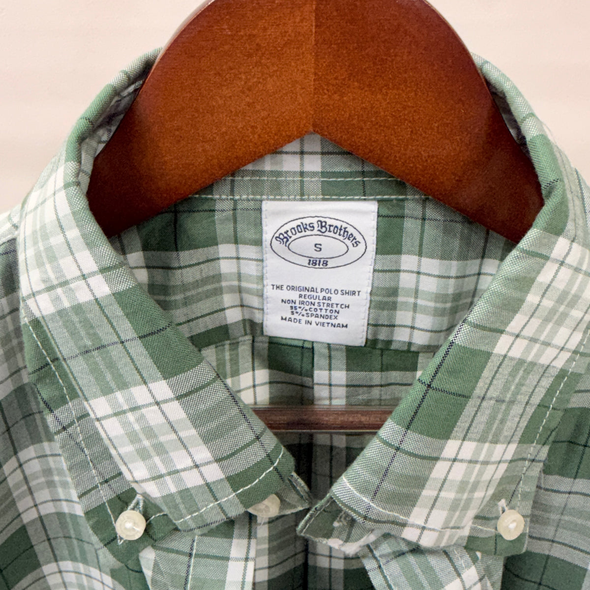 Brooks Brothers checkered button down shirt