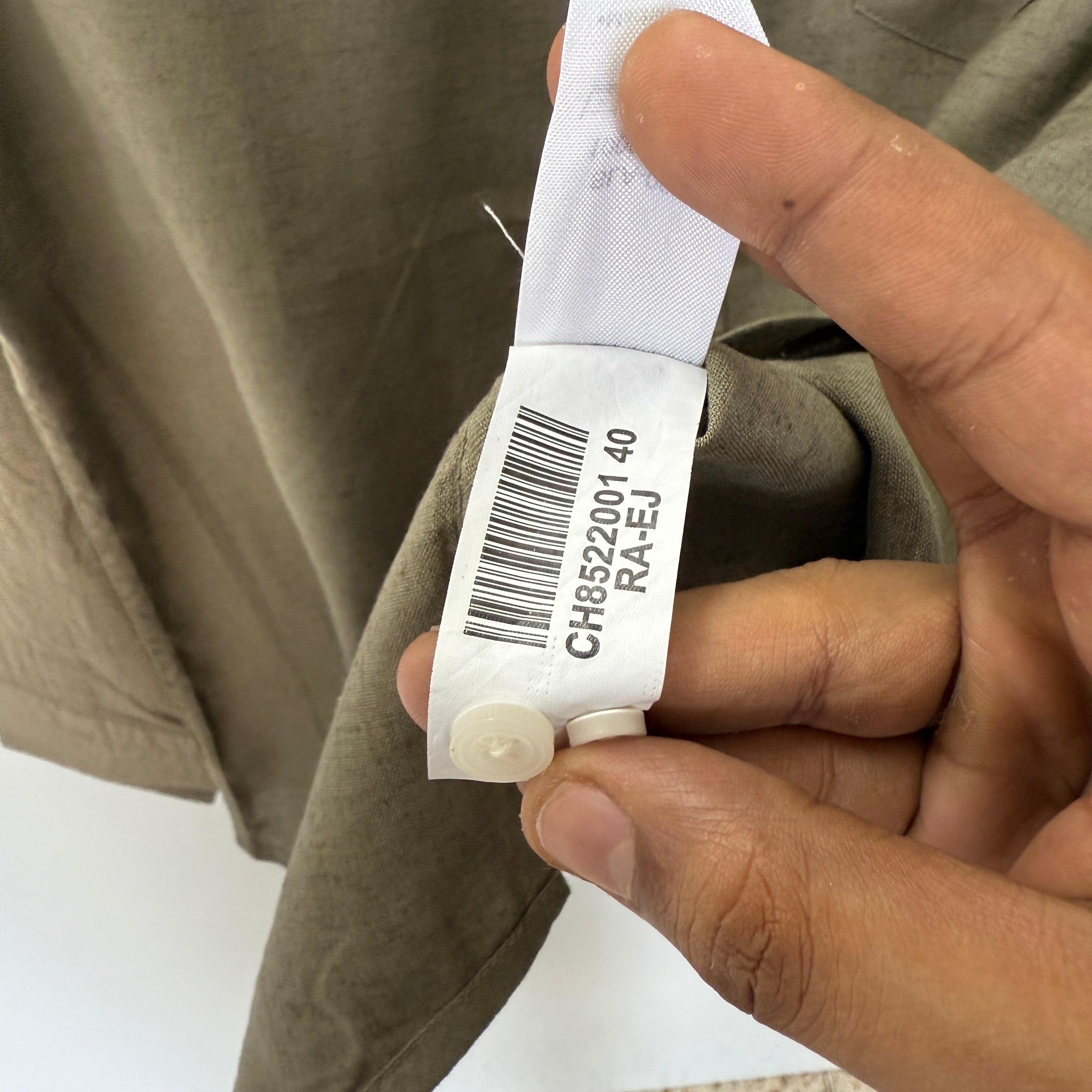 Lacoste light green 100% linen solid shirt