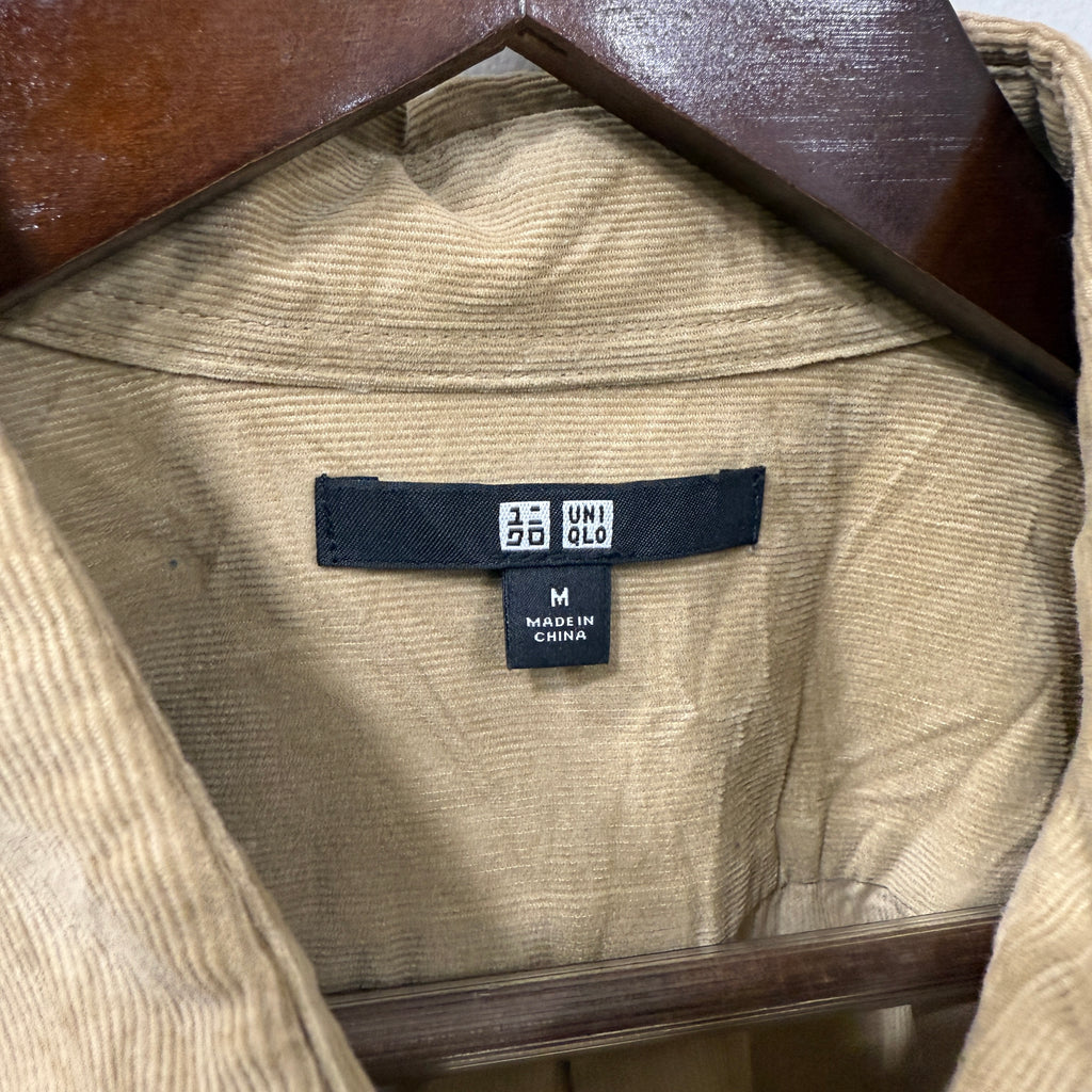 Uniqlo courdroy brown shirt