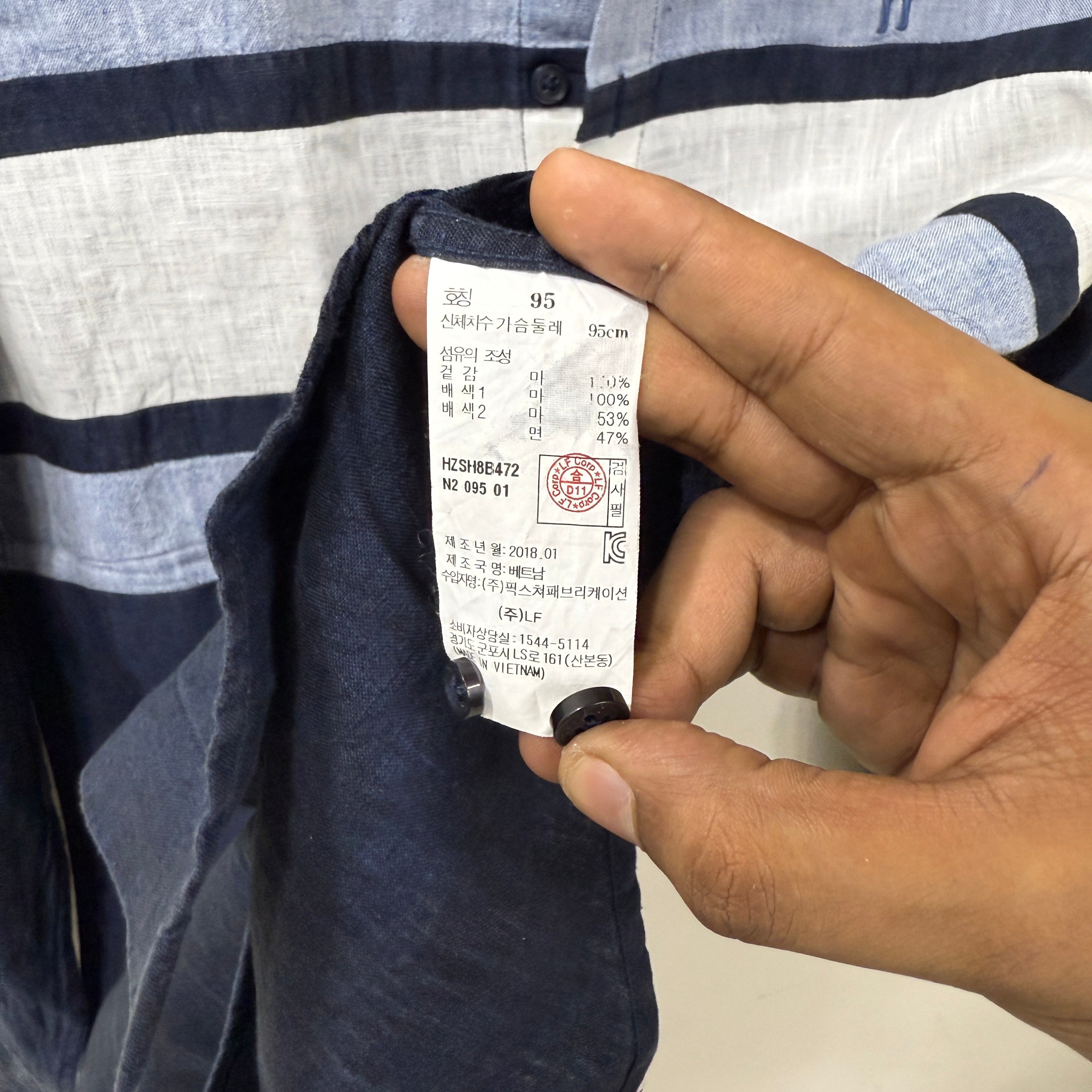 Hazzy mandarin linen shirt