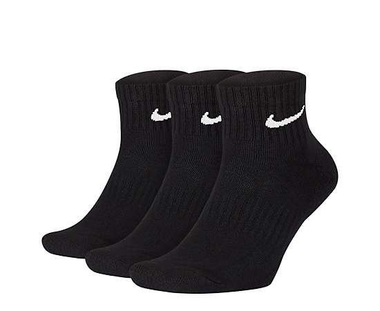 Nike ankle length black(Pack of 3)