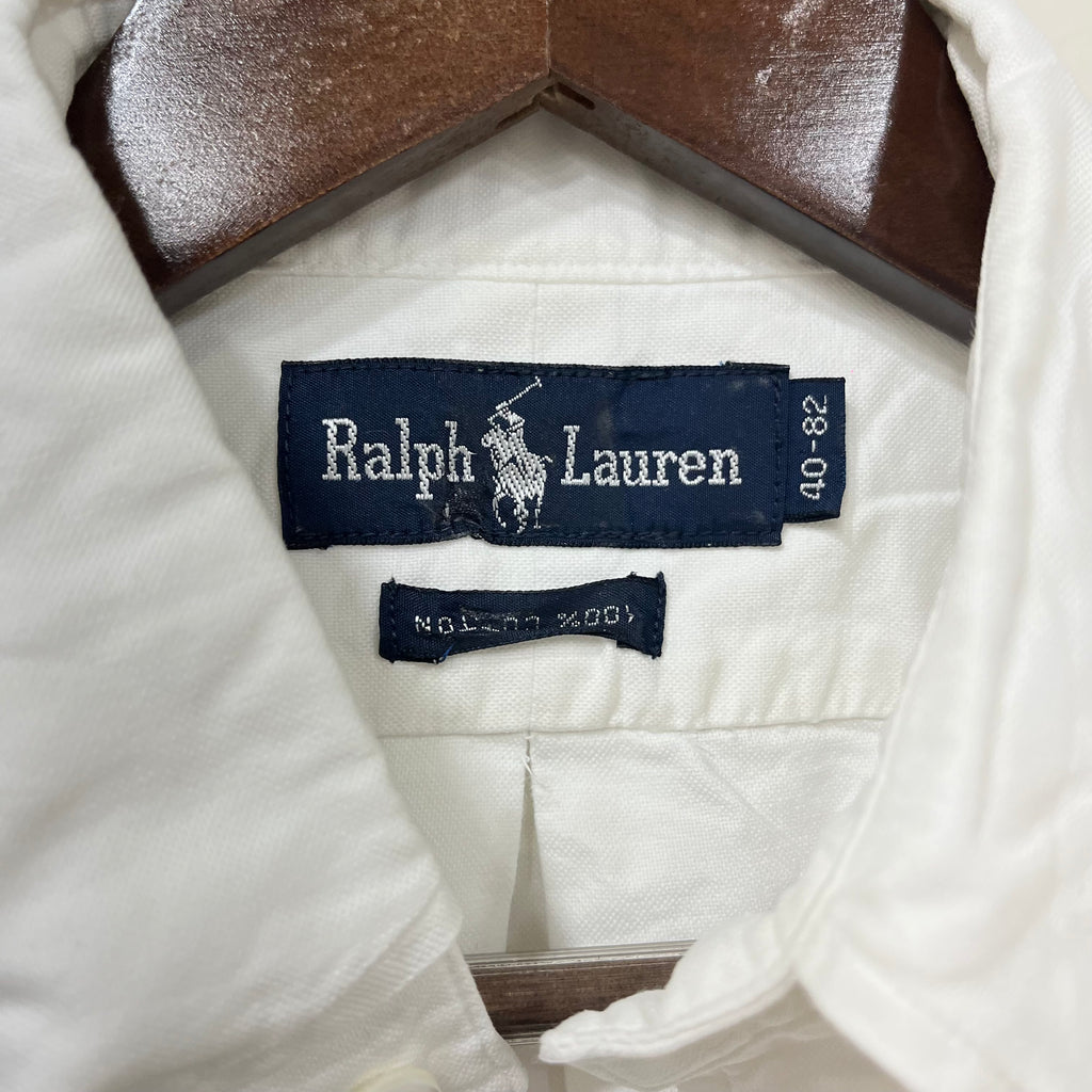 Ralph Lauren white solid shirt