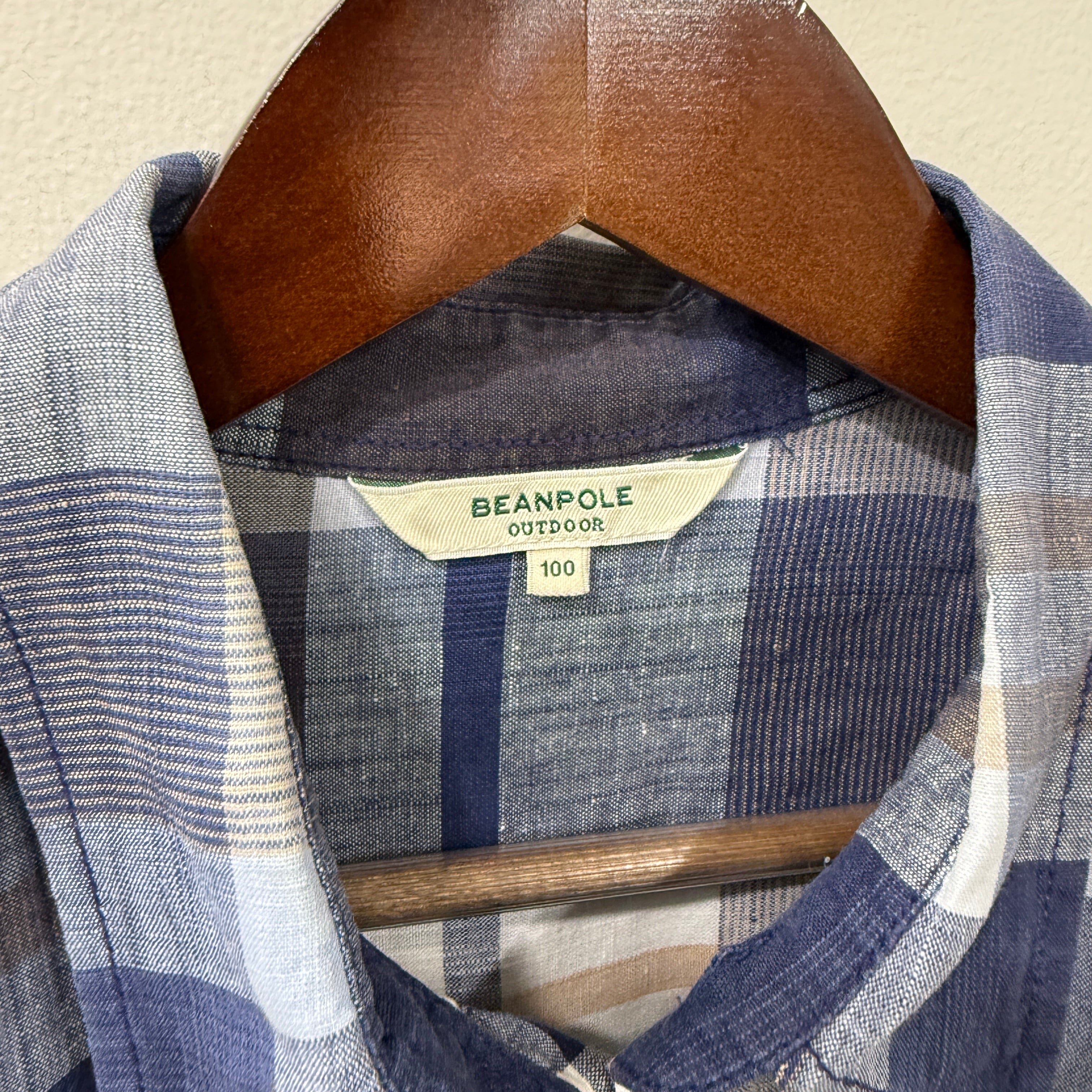 Beanpole checkered linen shirt