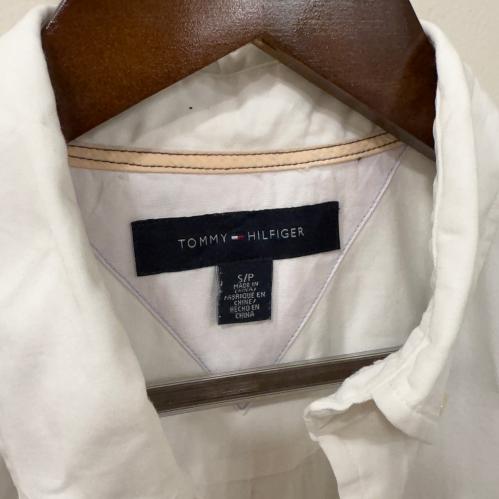 Tommy Hilfiger white solid shirt