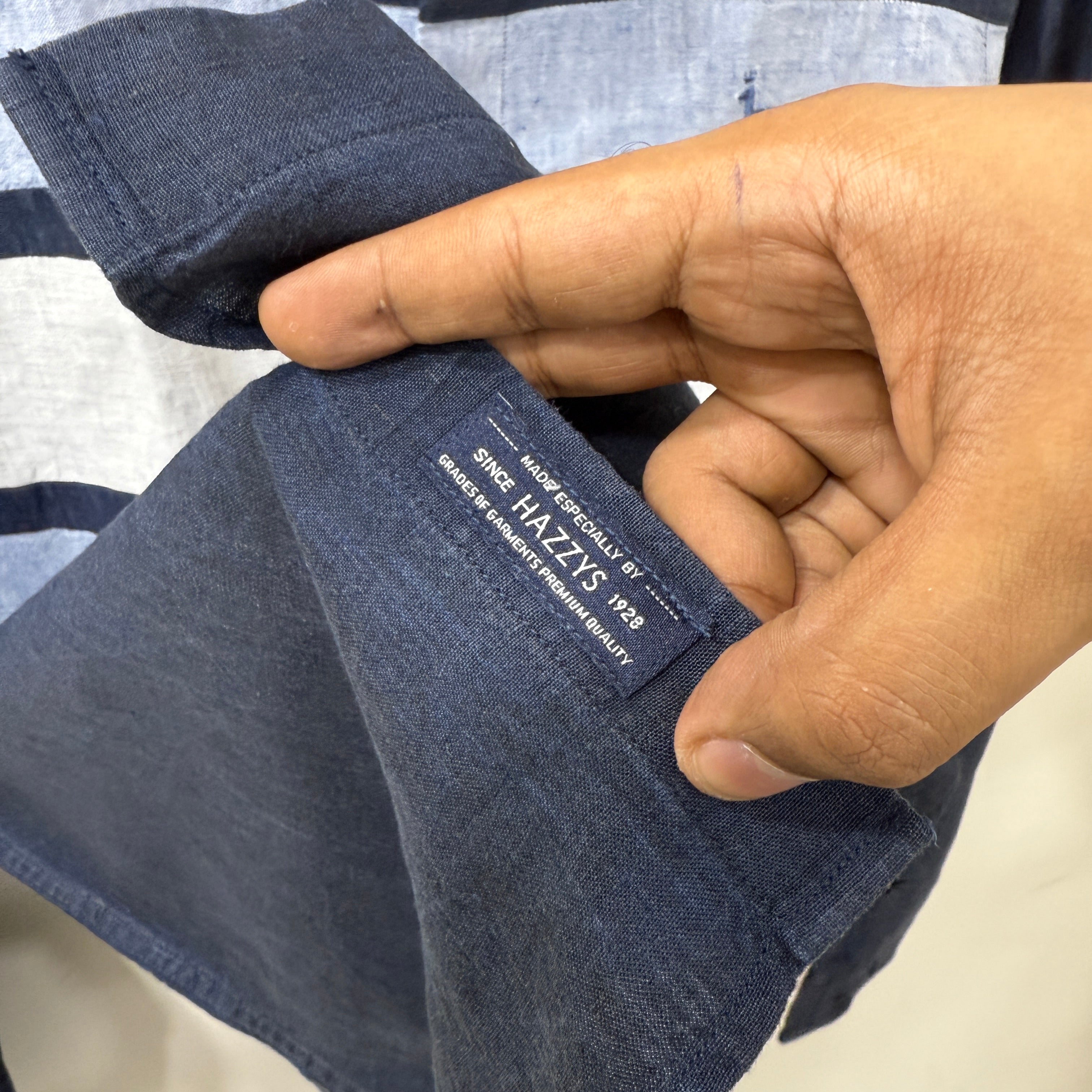 Hazzy mandarin linen shirt