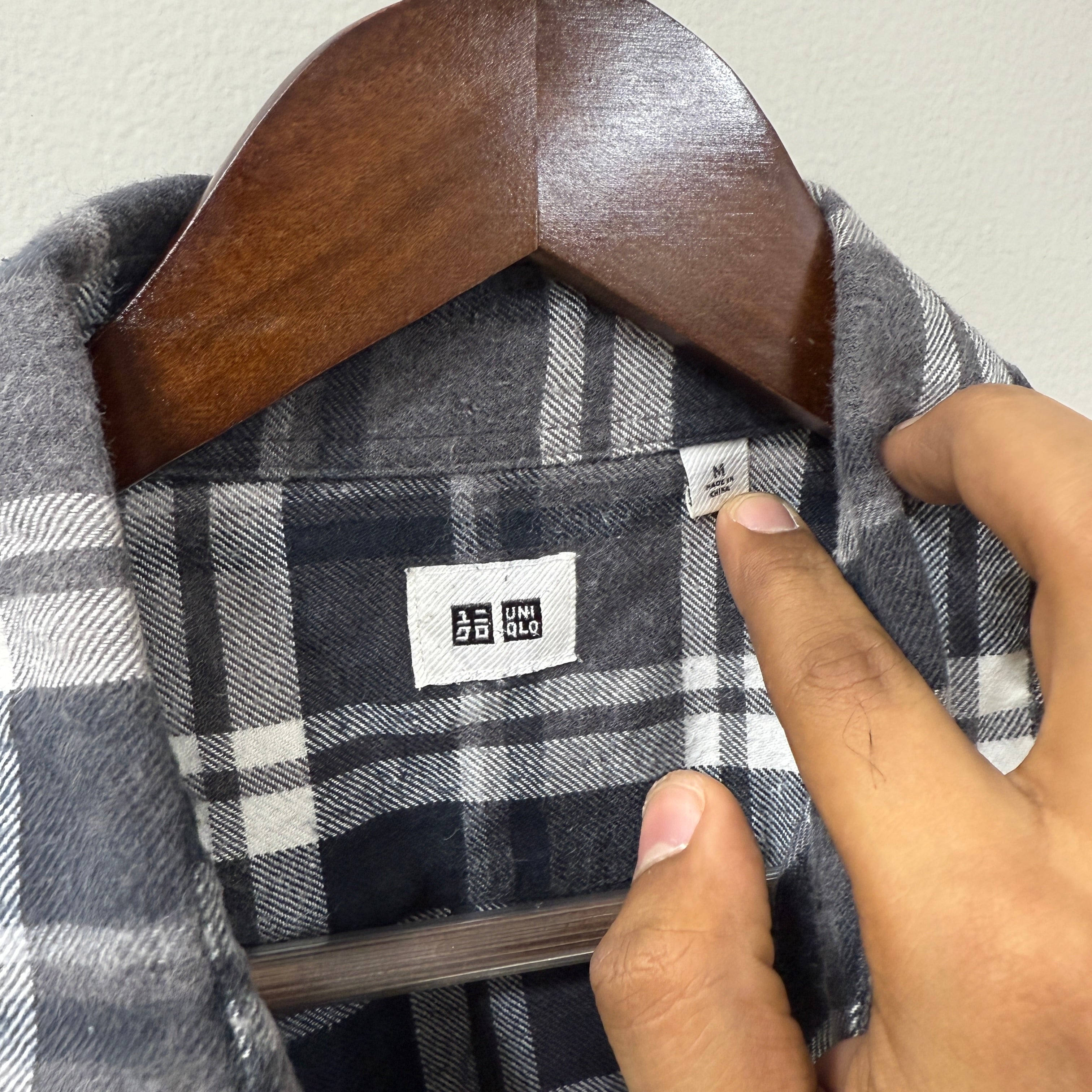 Uniqlo checkered shirt