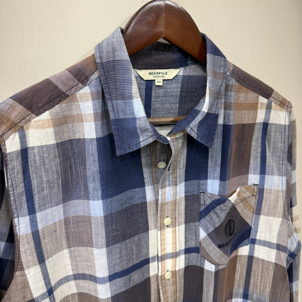 Beanpole checkered linen shirt