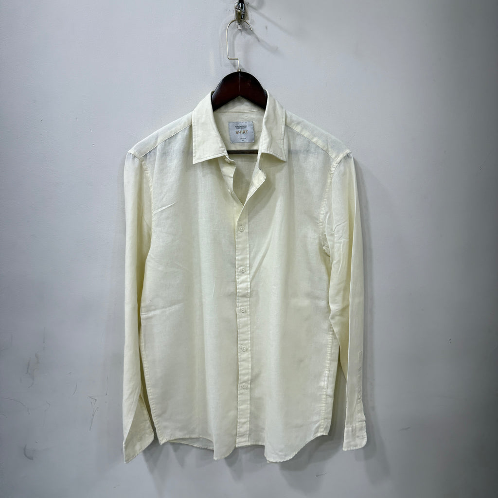 Ziozia linen lemon yellow shirt