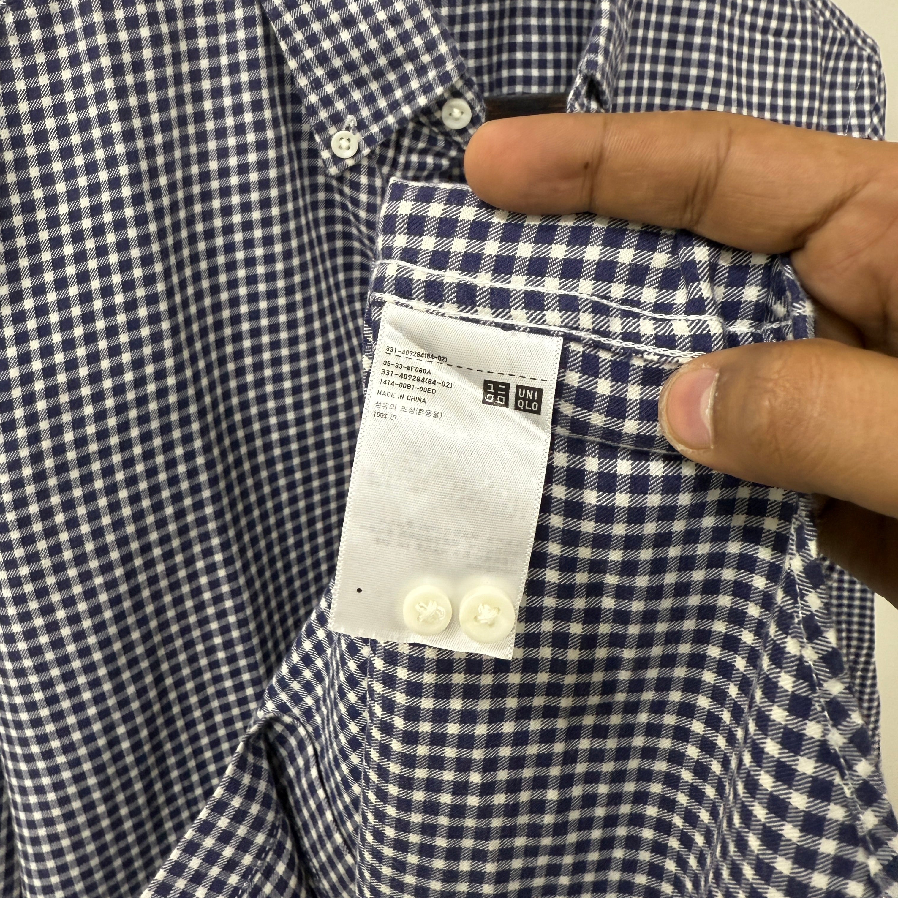 Uniqlo checkered shirt