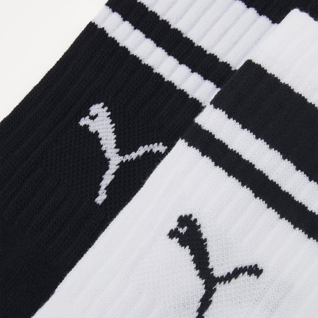 Puma crew length socks (Pack of 2) (Black & White)