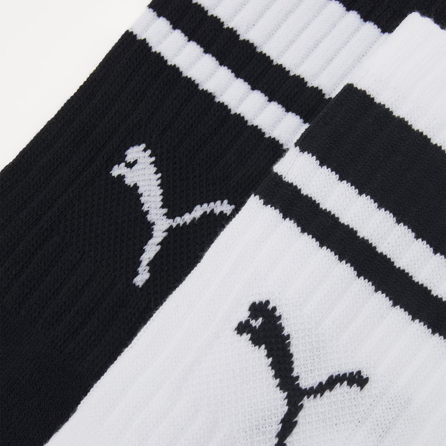 Puma crew length socks (Pack of 2) (Black & White)