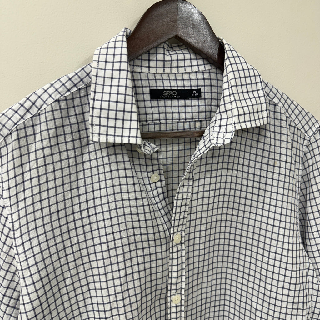 Spao linen checkered shirt
