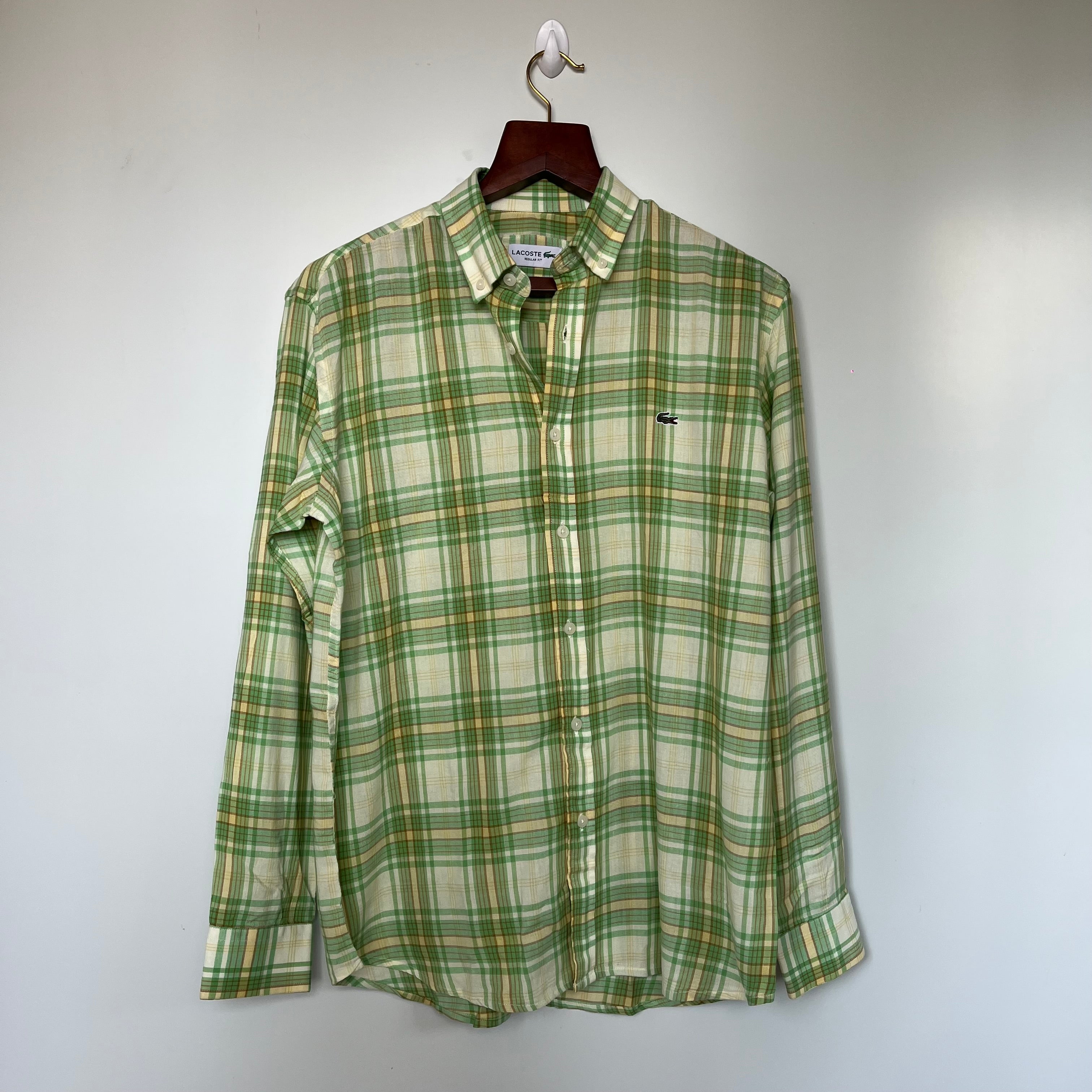 Lacoste checkered shirt