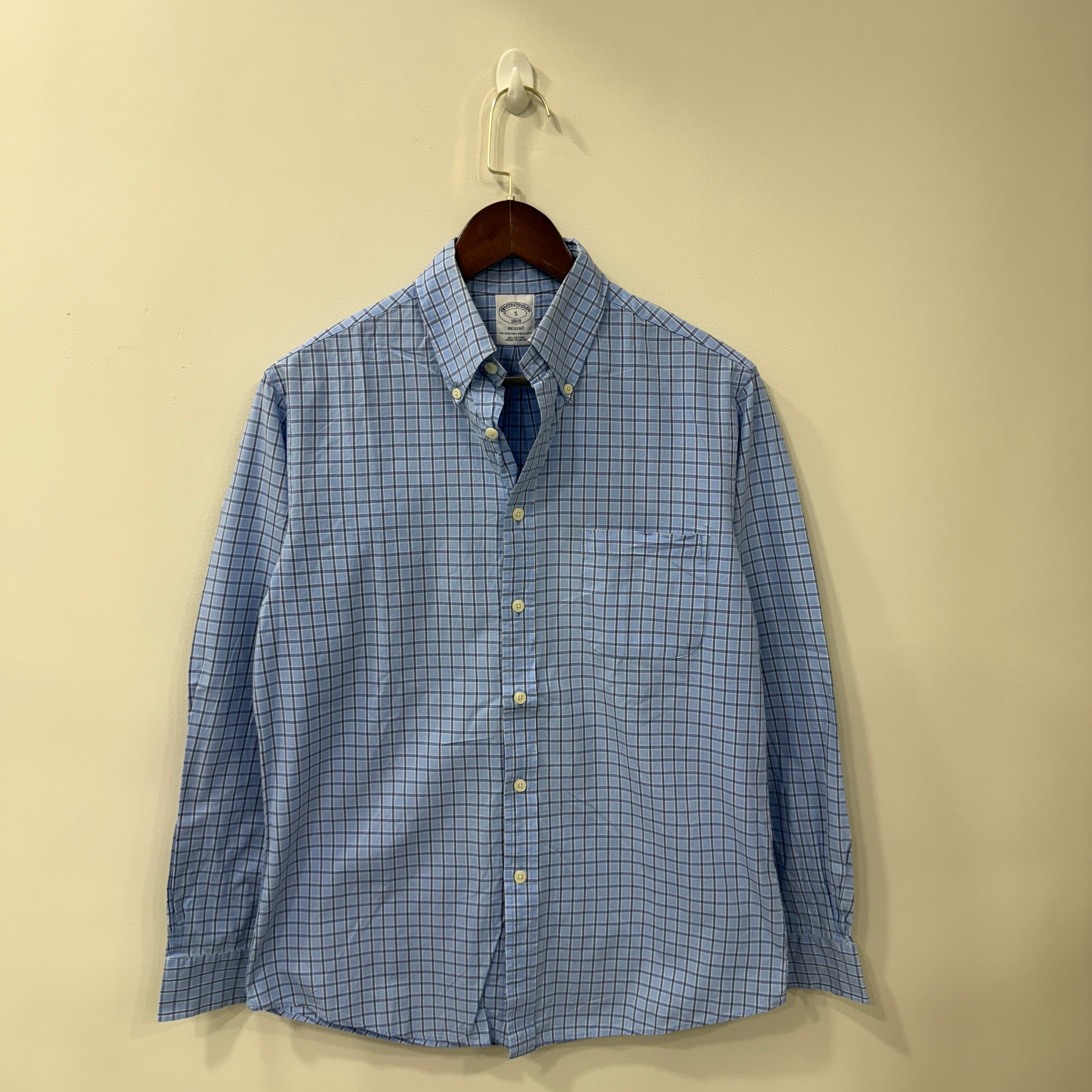 Brooks brothers checkered shirt