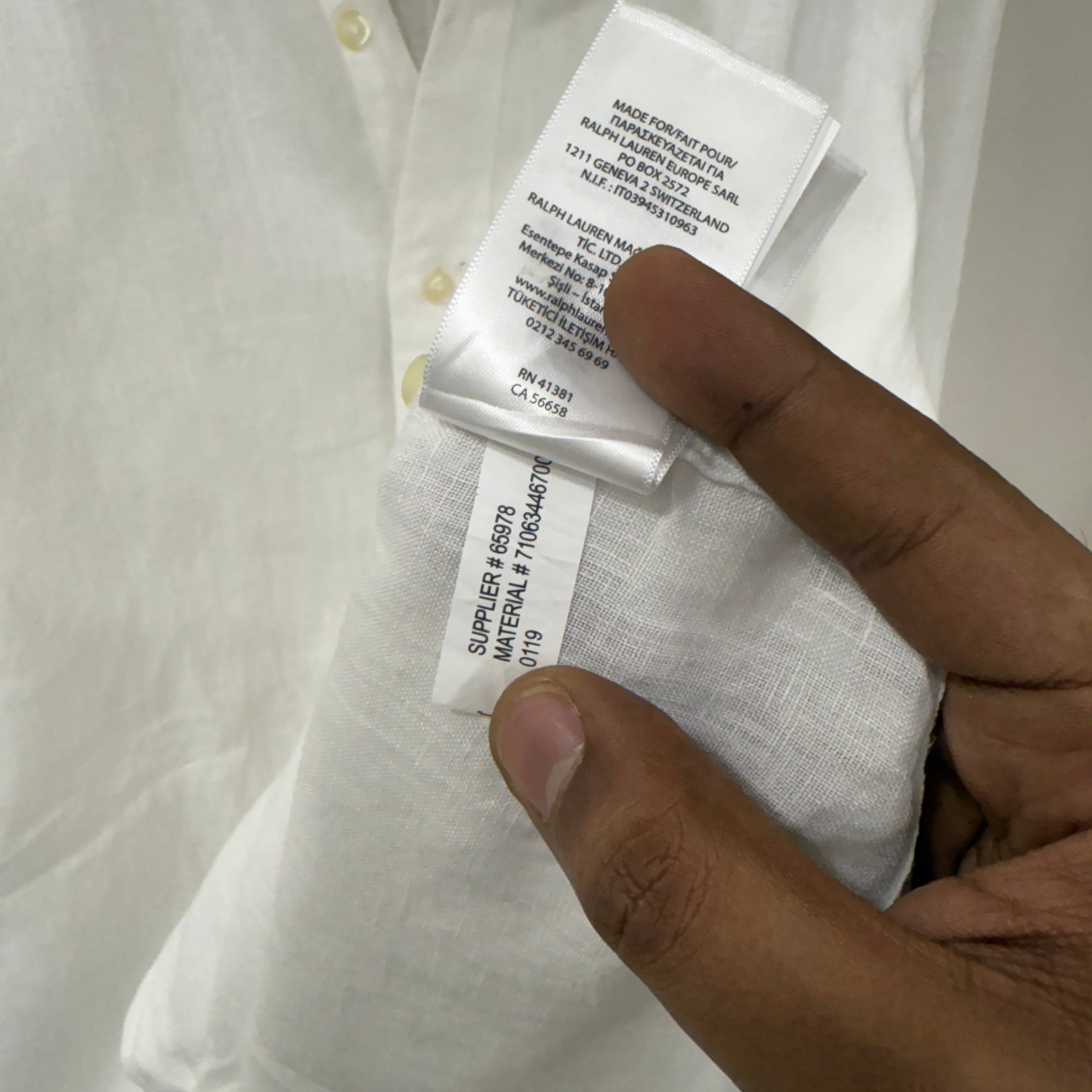 Ralph Lauren 100% linen shirt