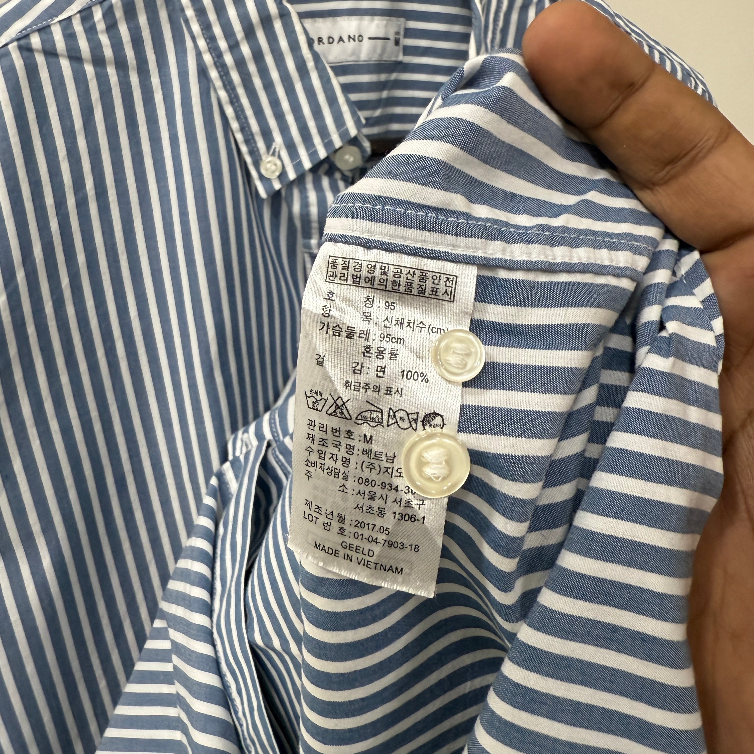 Giodarno stripes shirt