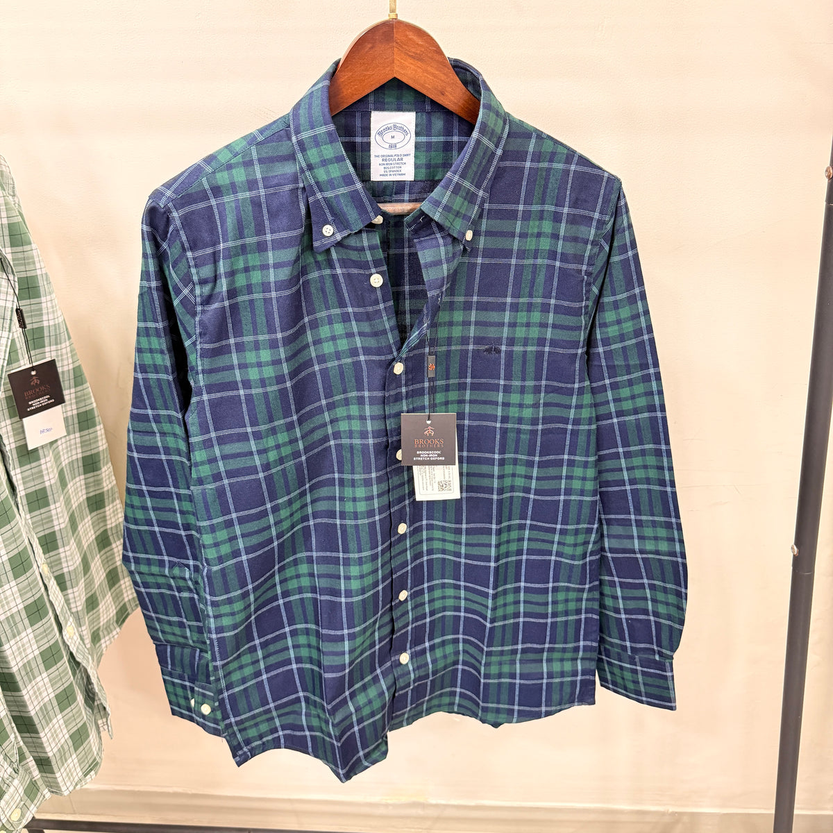 Brooks Brothers checkered button down shirt