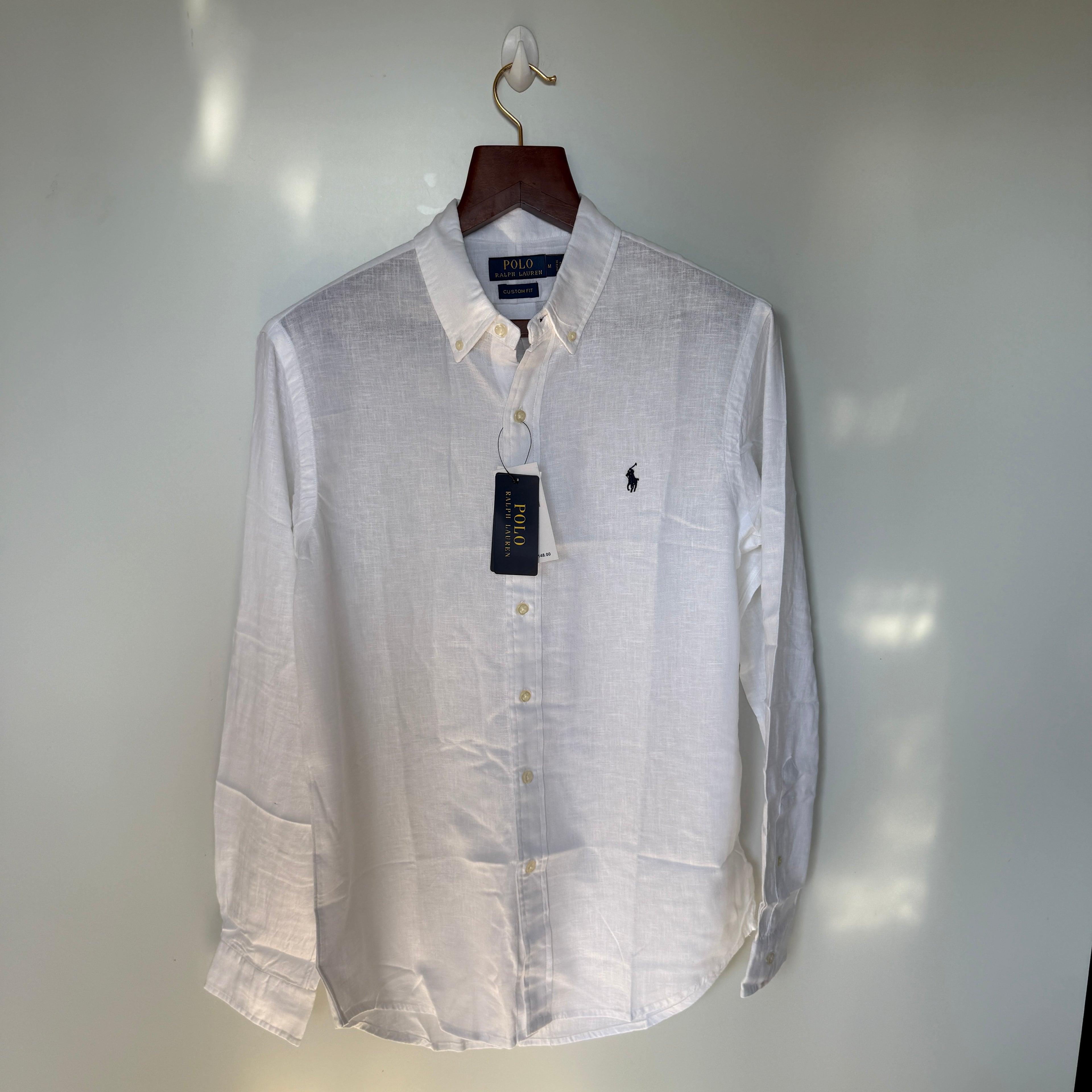 Ralph Lauren 100% white linen shirt