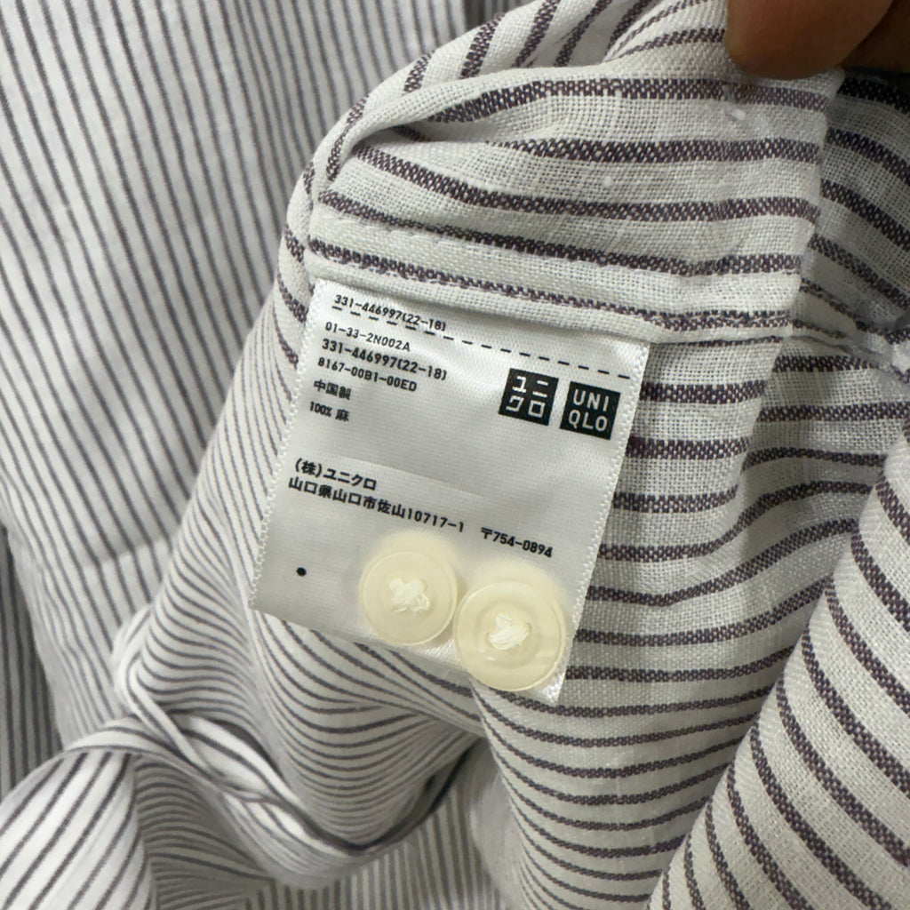 Uniqlo linen Stripes shirt
