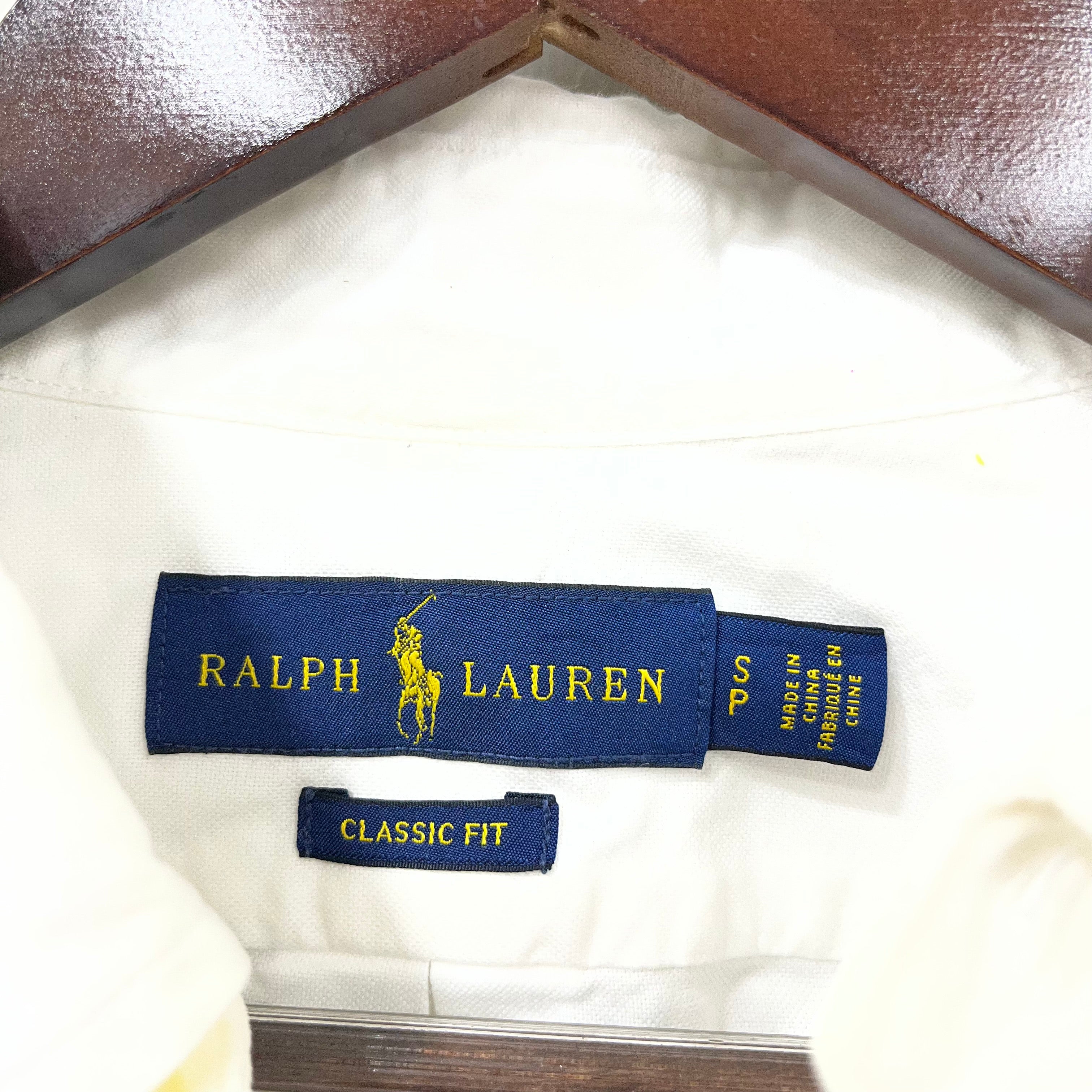 Ralph Lauren white Oxford classic fit button down shirt