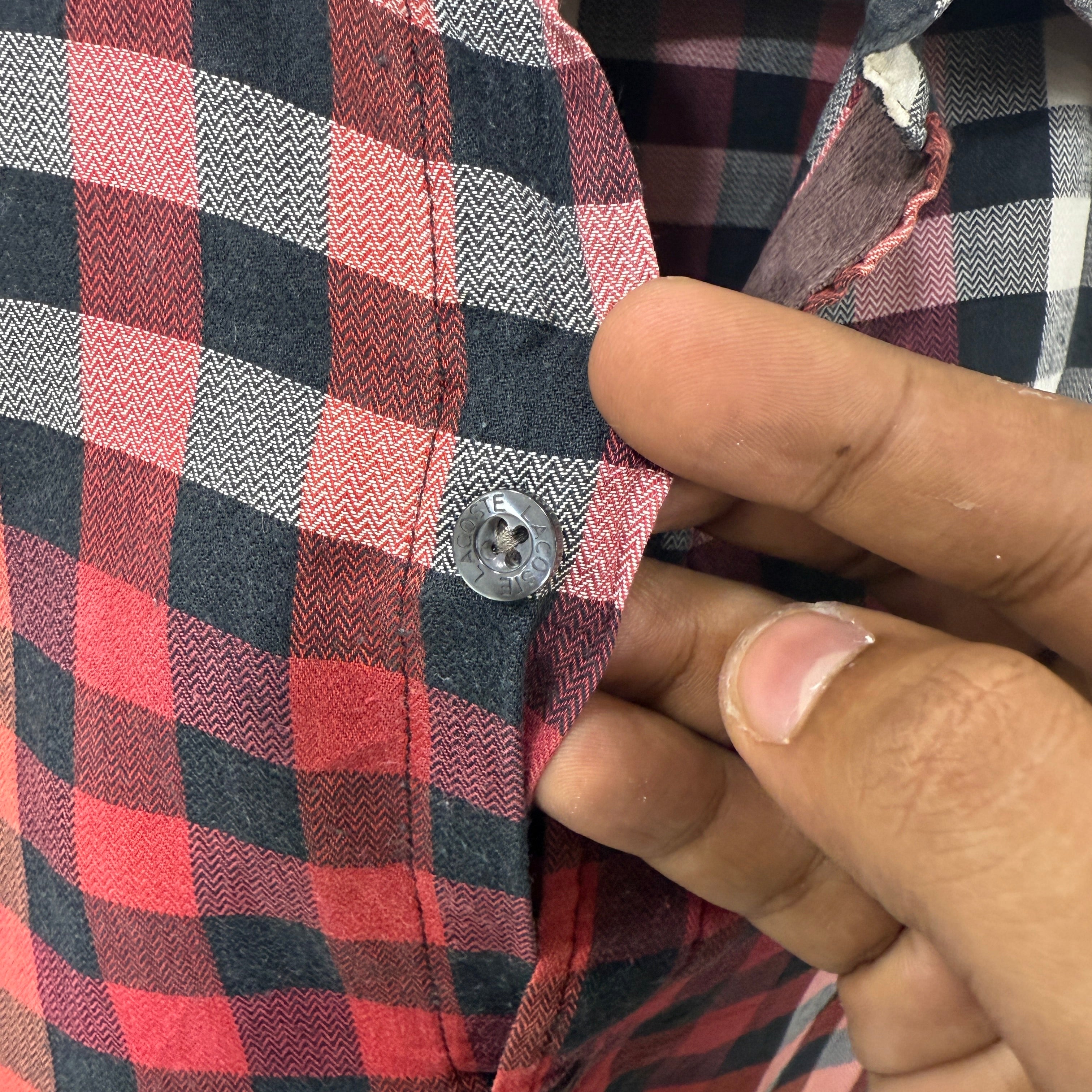 Lacoste checkered shirt