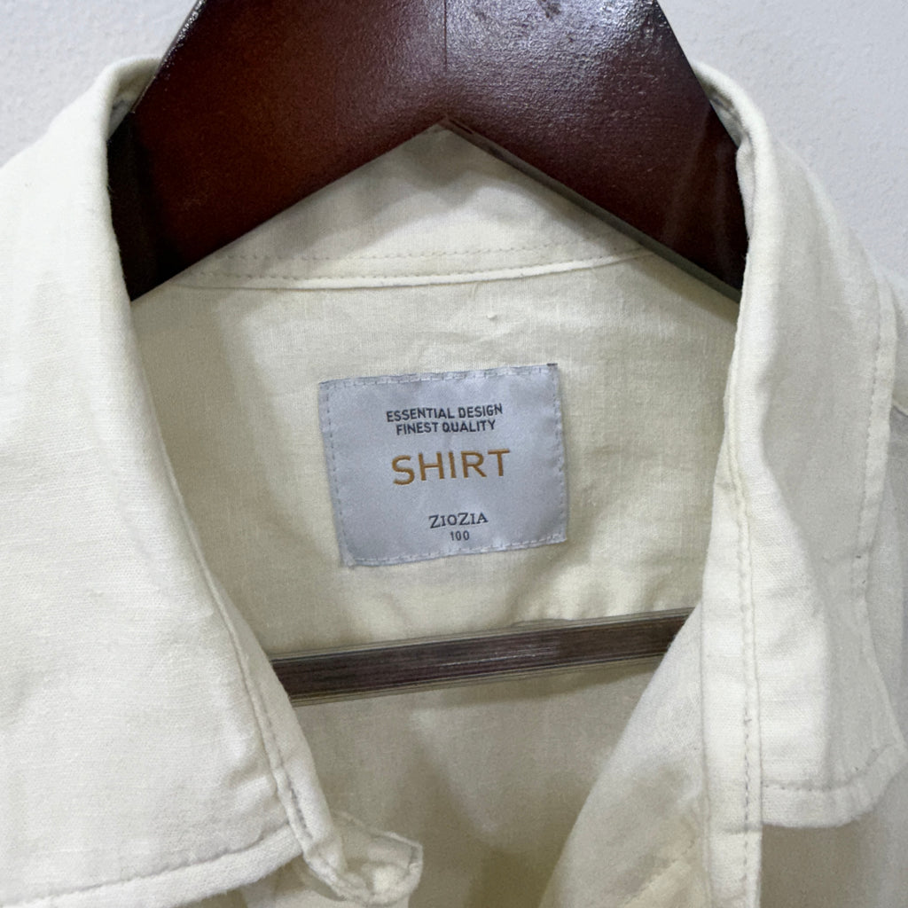 Ziozia linen lemon yellow shirt