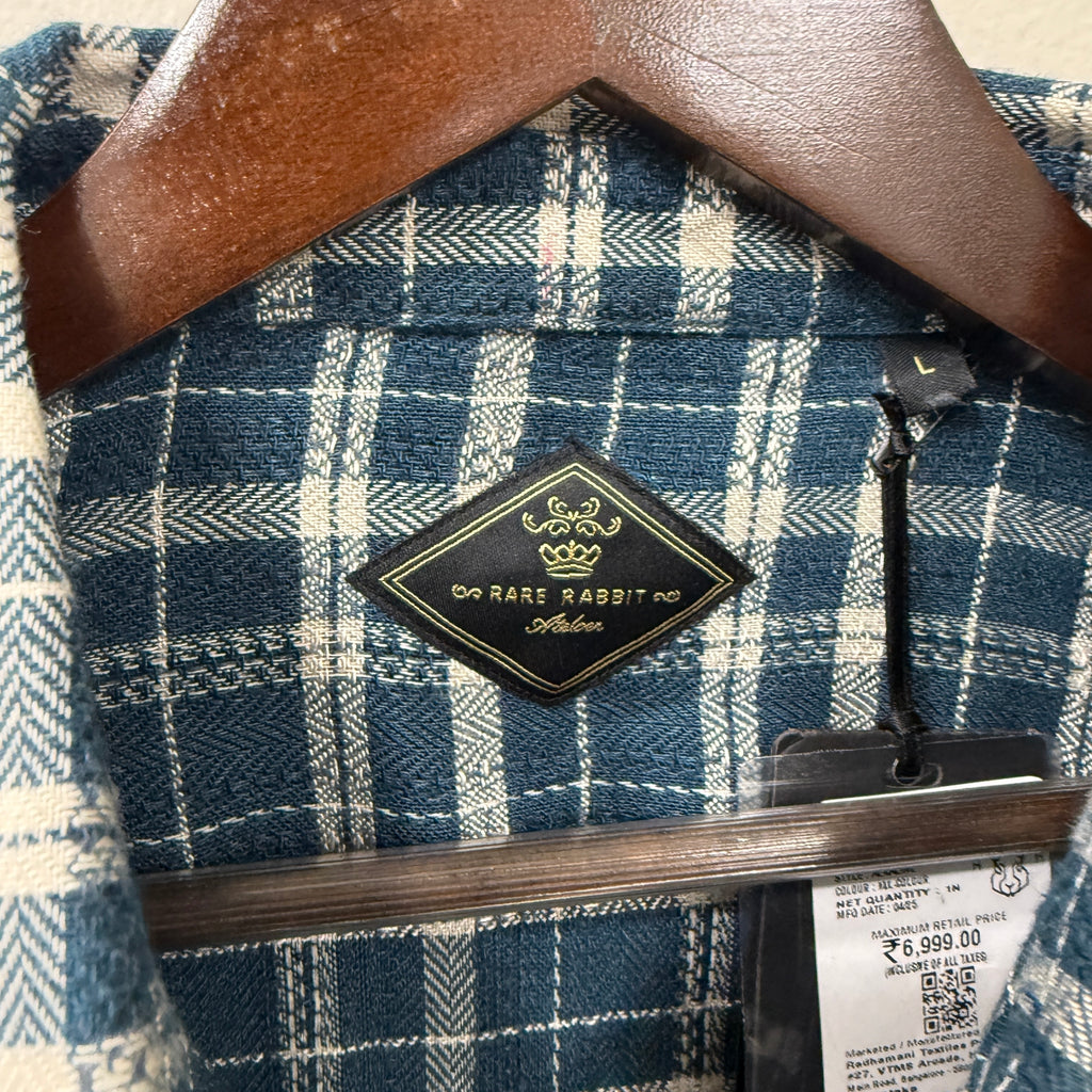 Rare rabbit checkered shirt