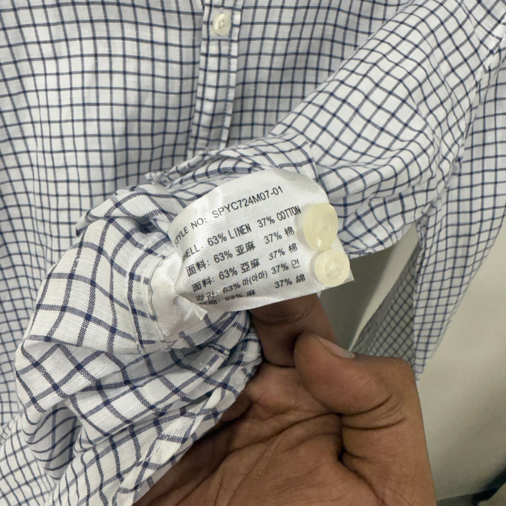 Spao linen checkered shirt