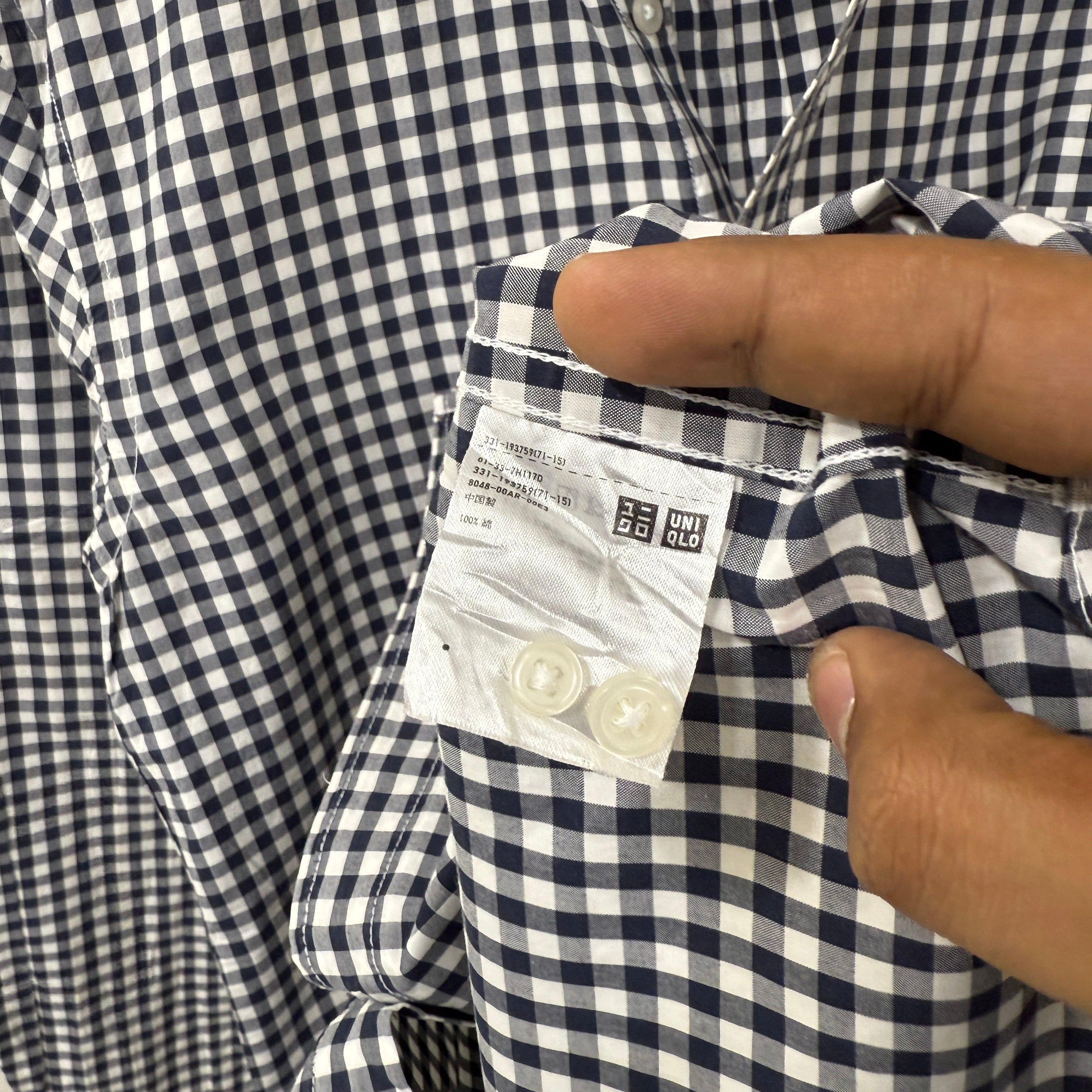 Uniqlo checkered shirt