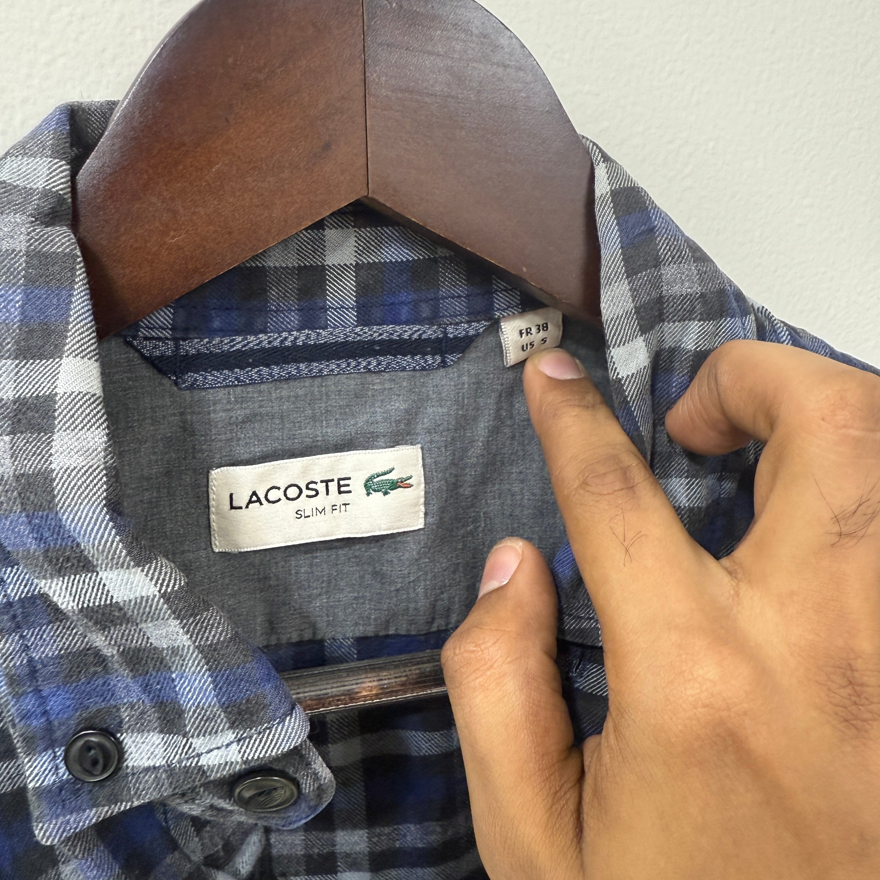 Lacoste checkered shirt
