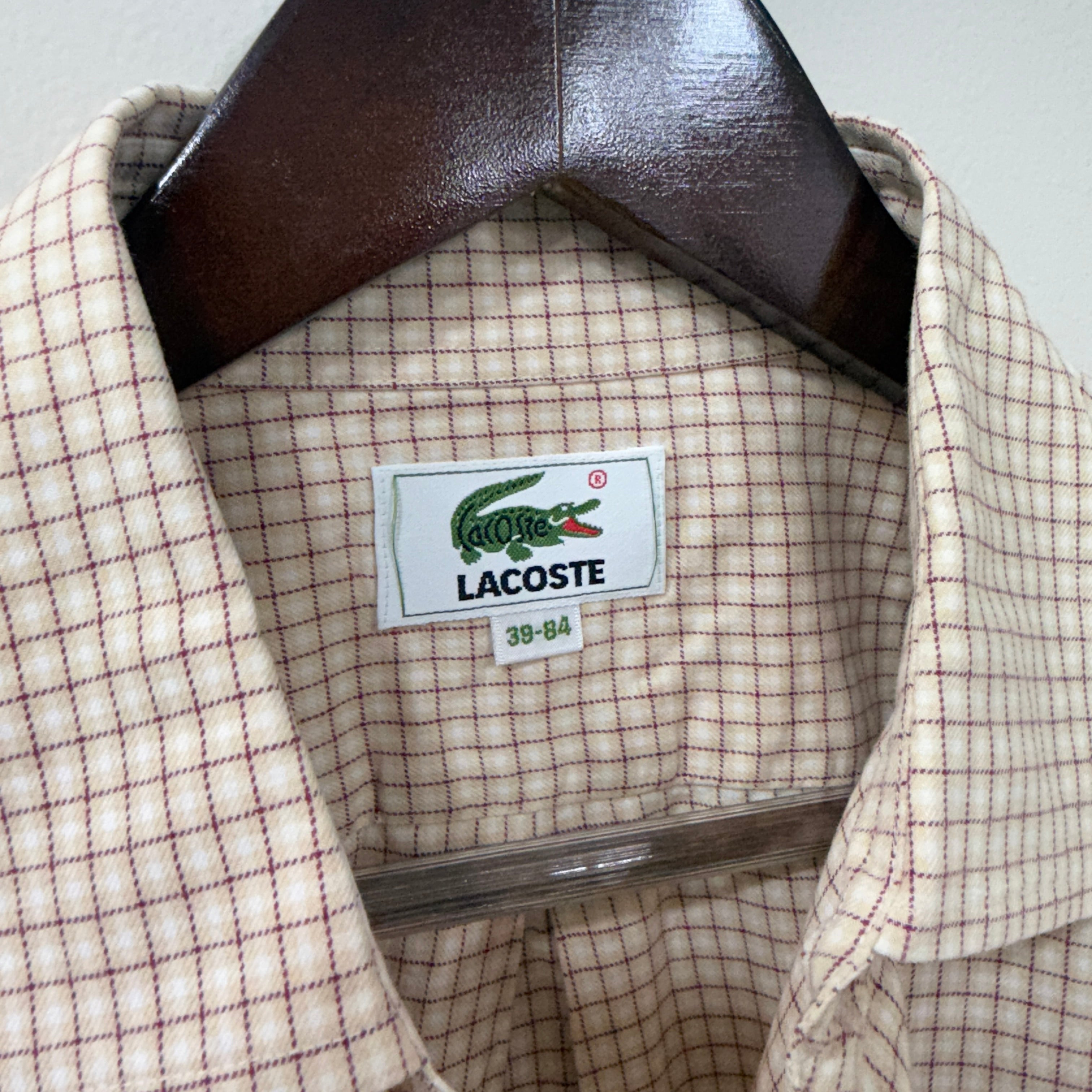 Lacoste checkered shirt