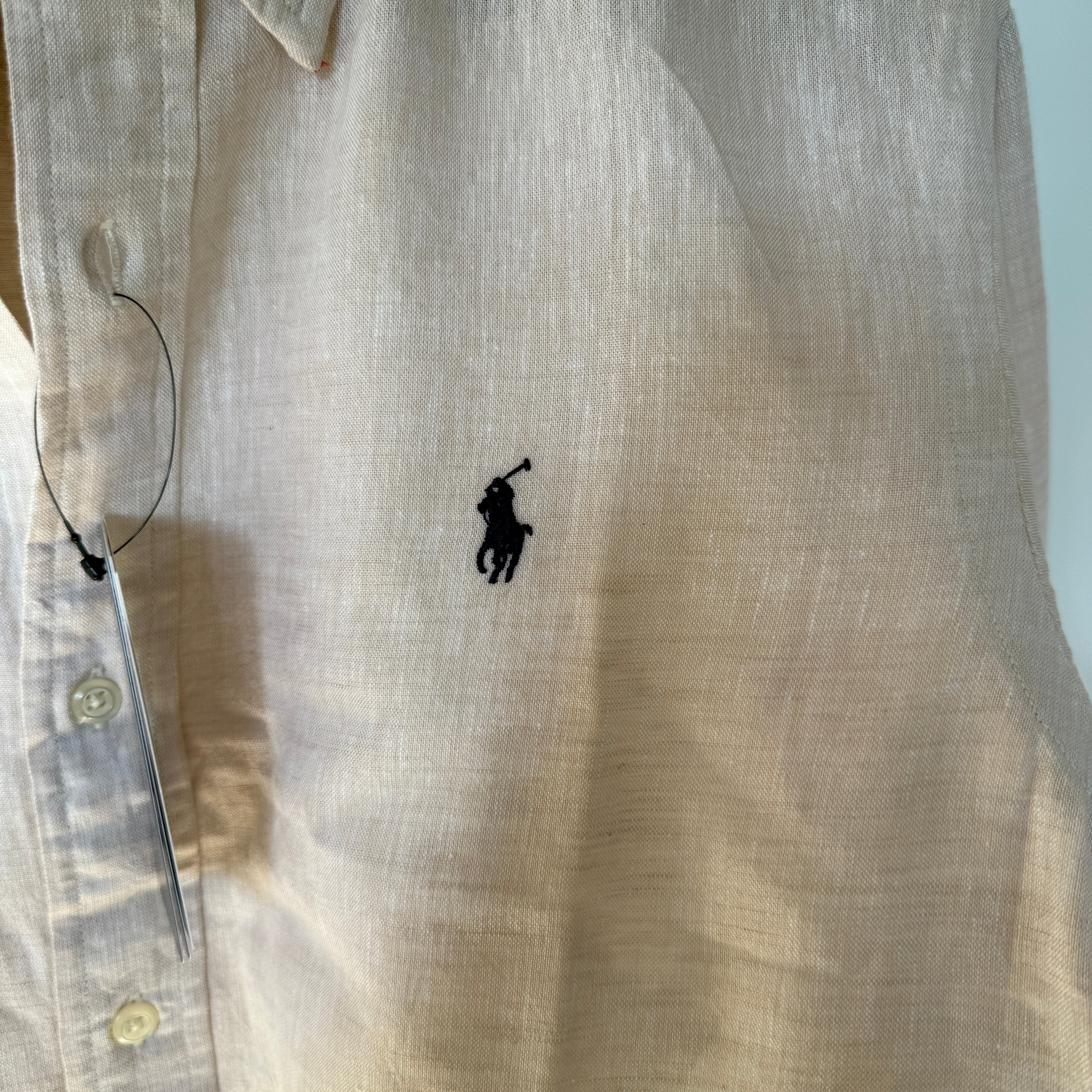 Ralph Lauren 100% light beige linen shirt