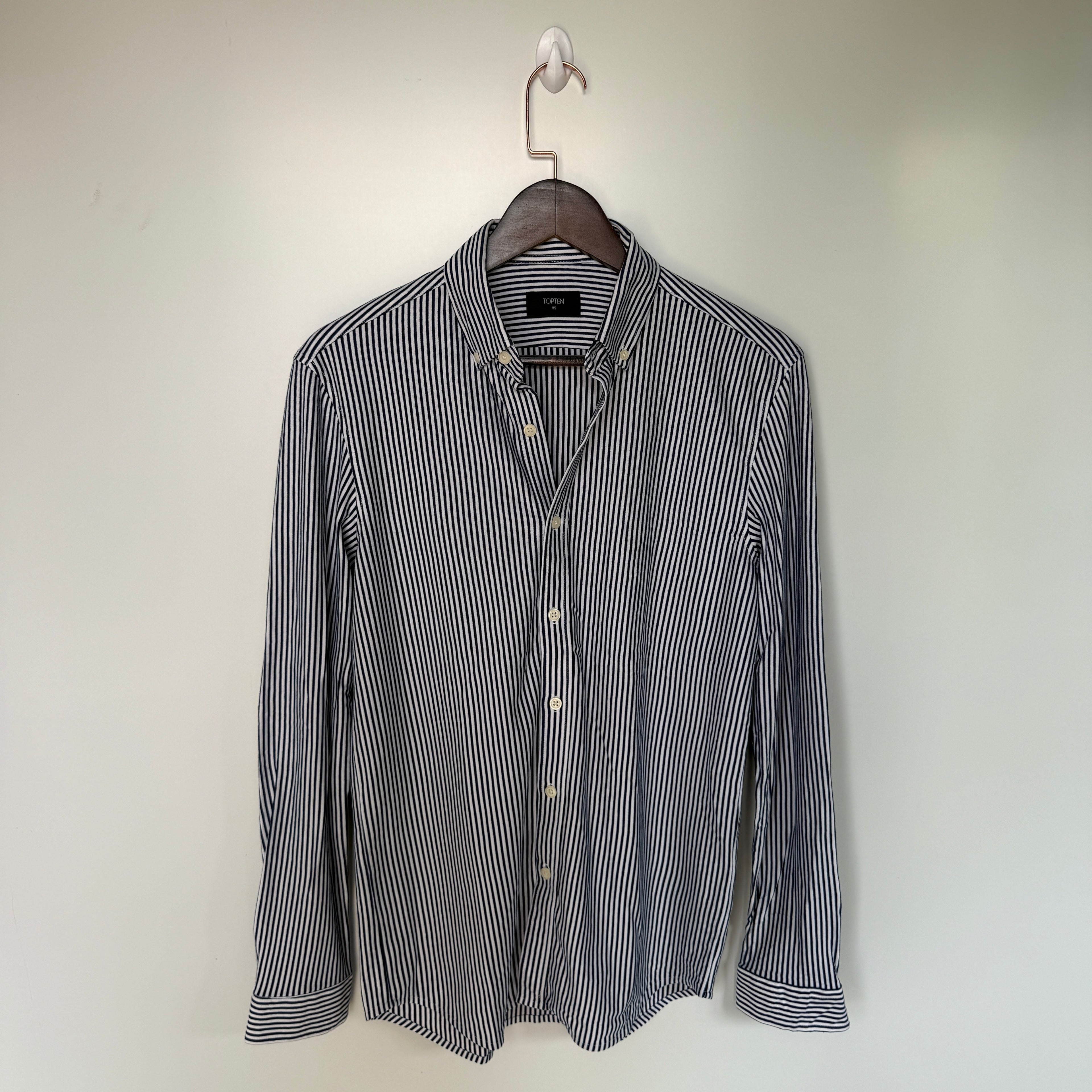 Topten stripes shirt stretchable fabric