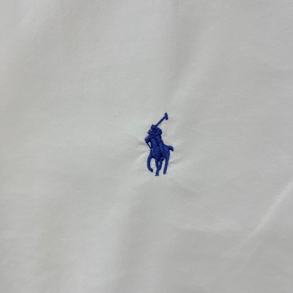 Ralph Lauren white Oxford button down slim fit shirt