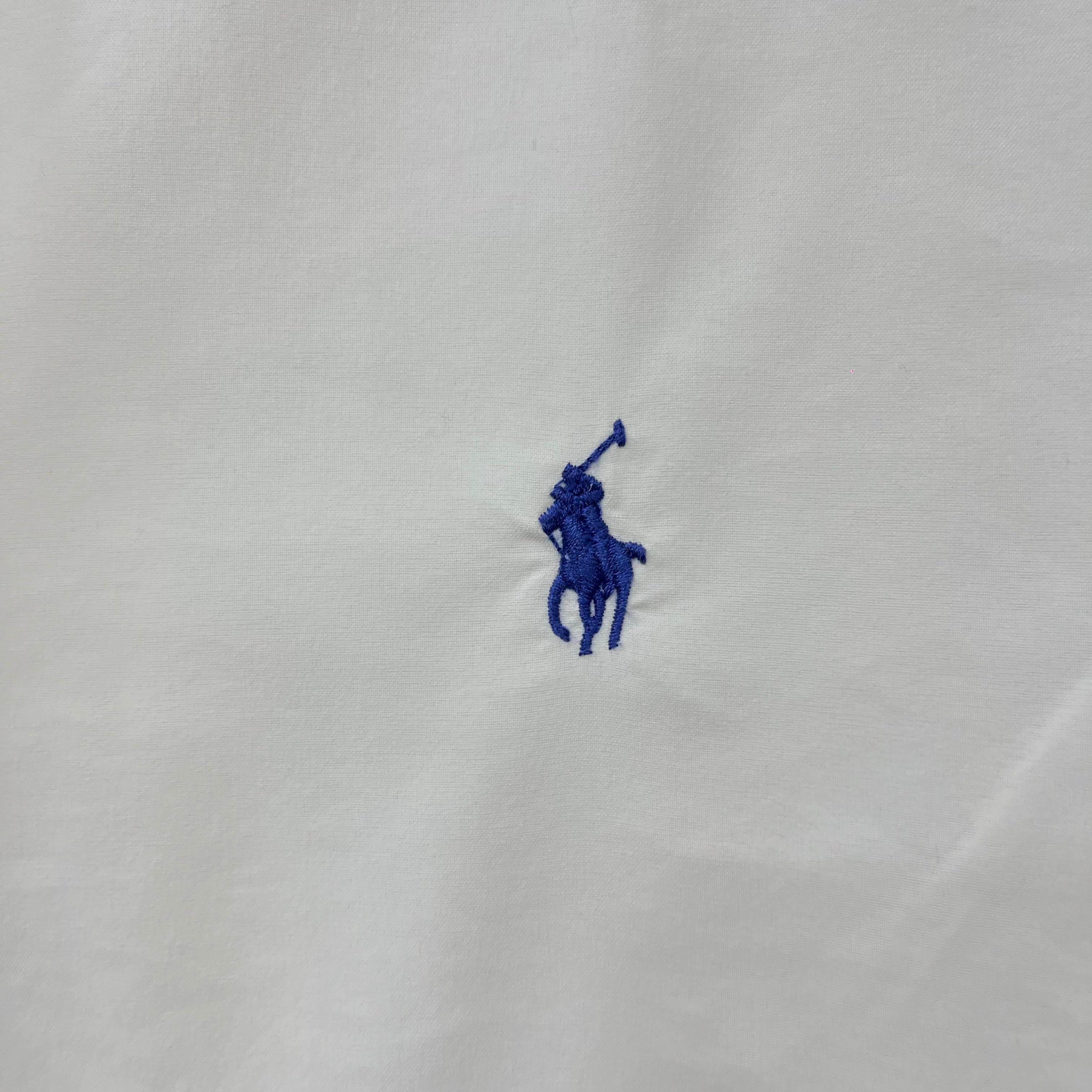 Ralph Lauren white Oxford button down slim fit shirt