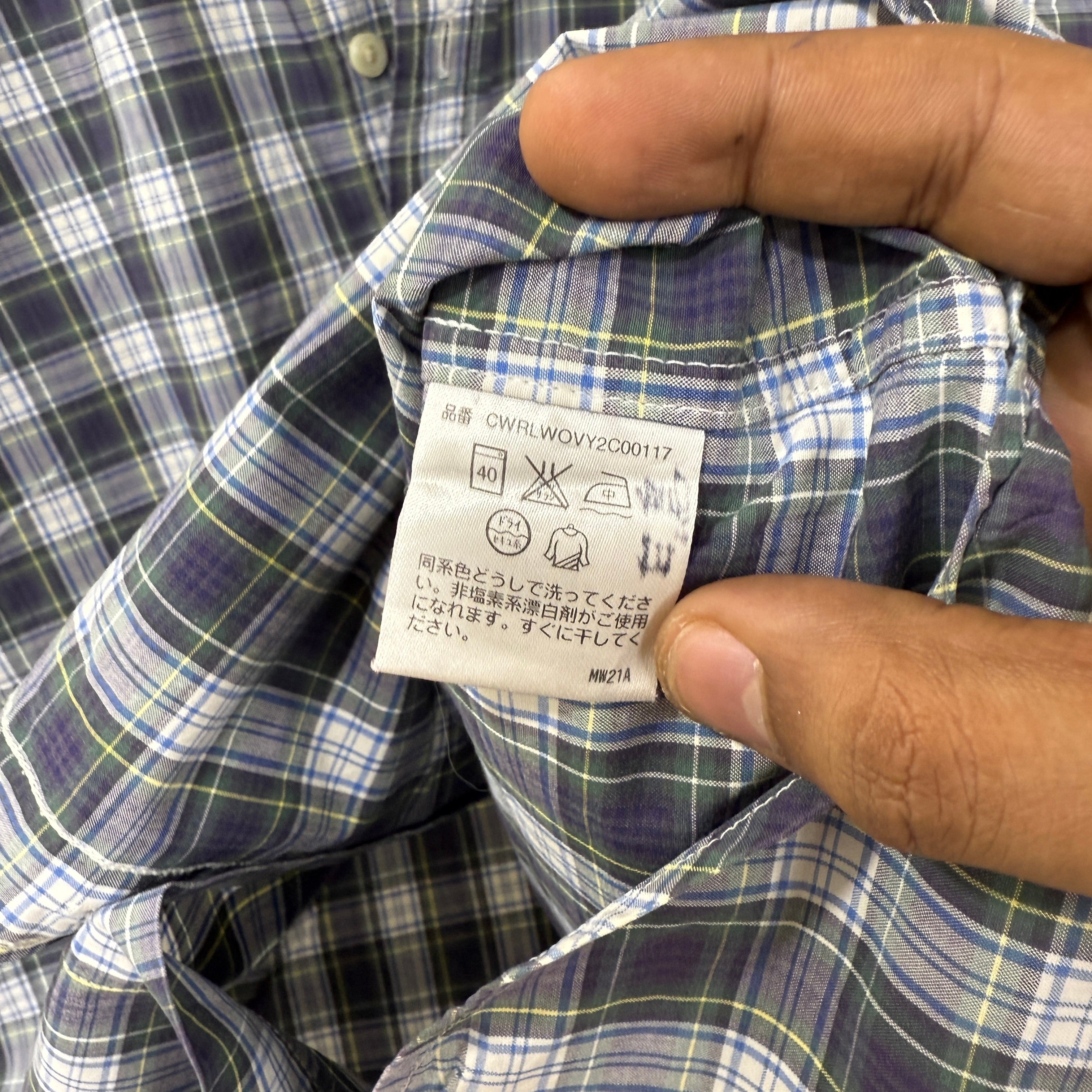 Ralph lauren checkered shirt