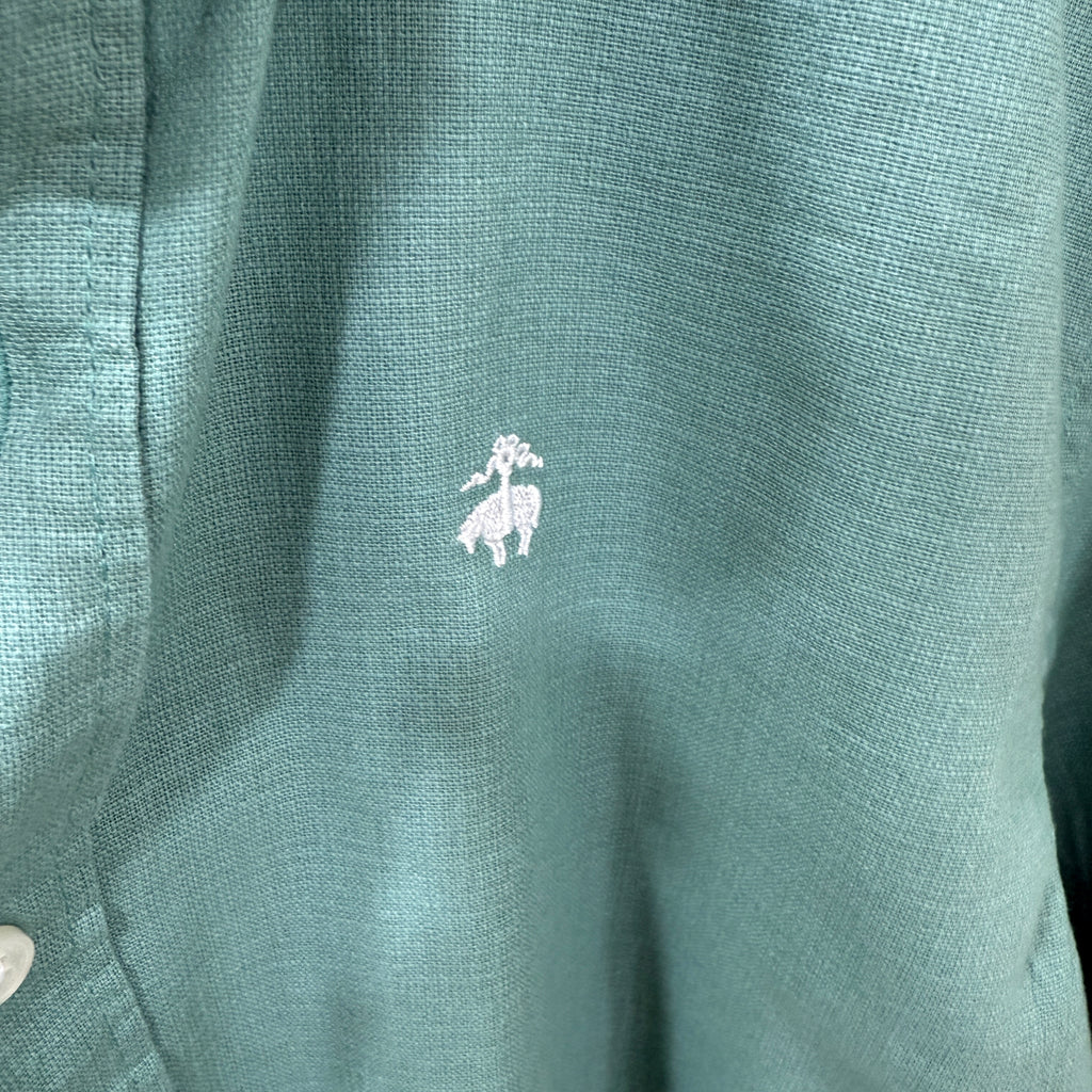 Brooks Brothers button down solid shirt with logo