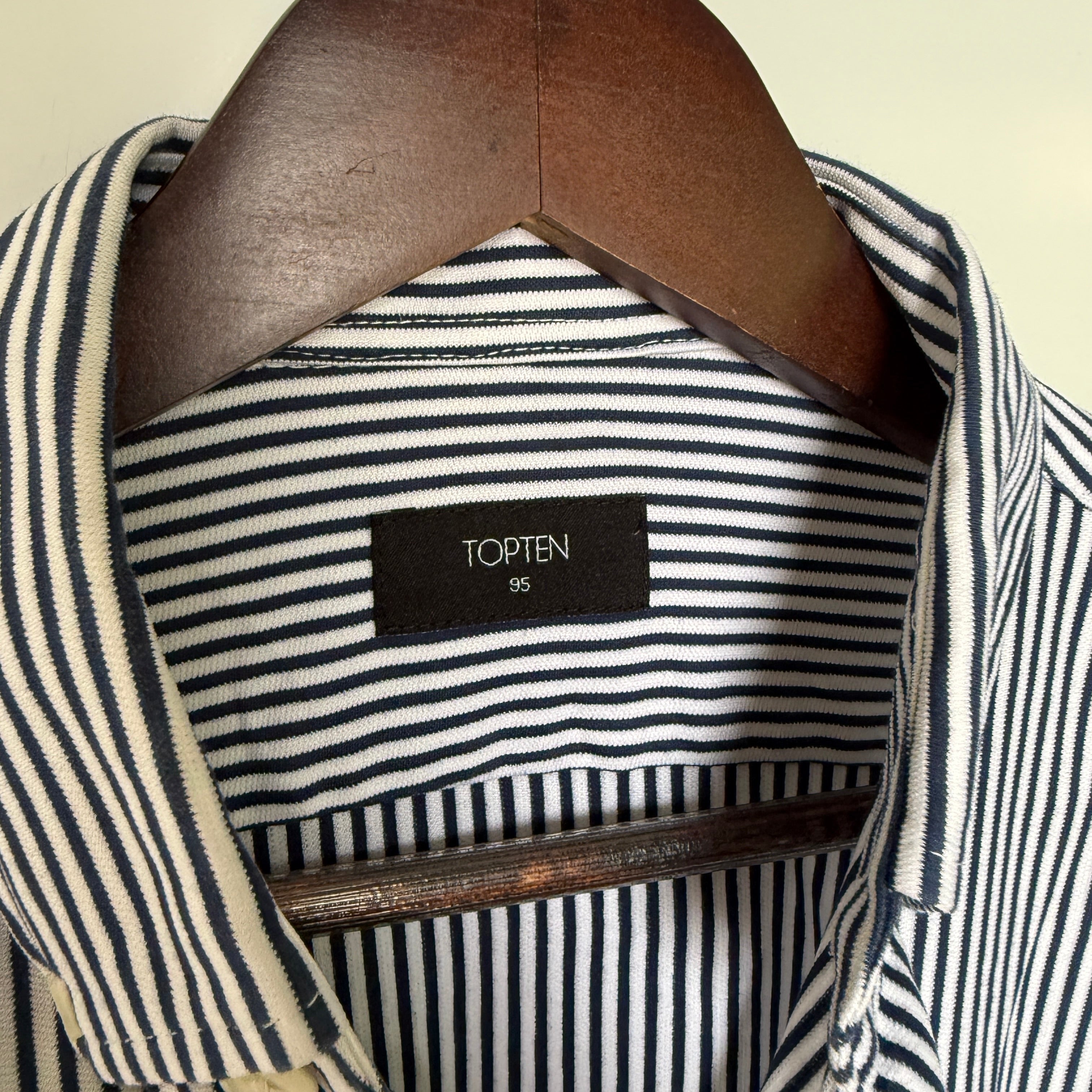 Topten stripes shirt stretchable fabric