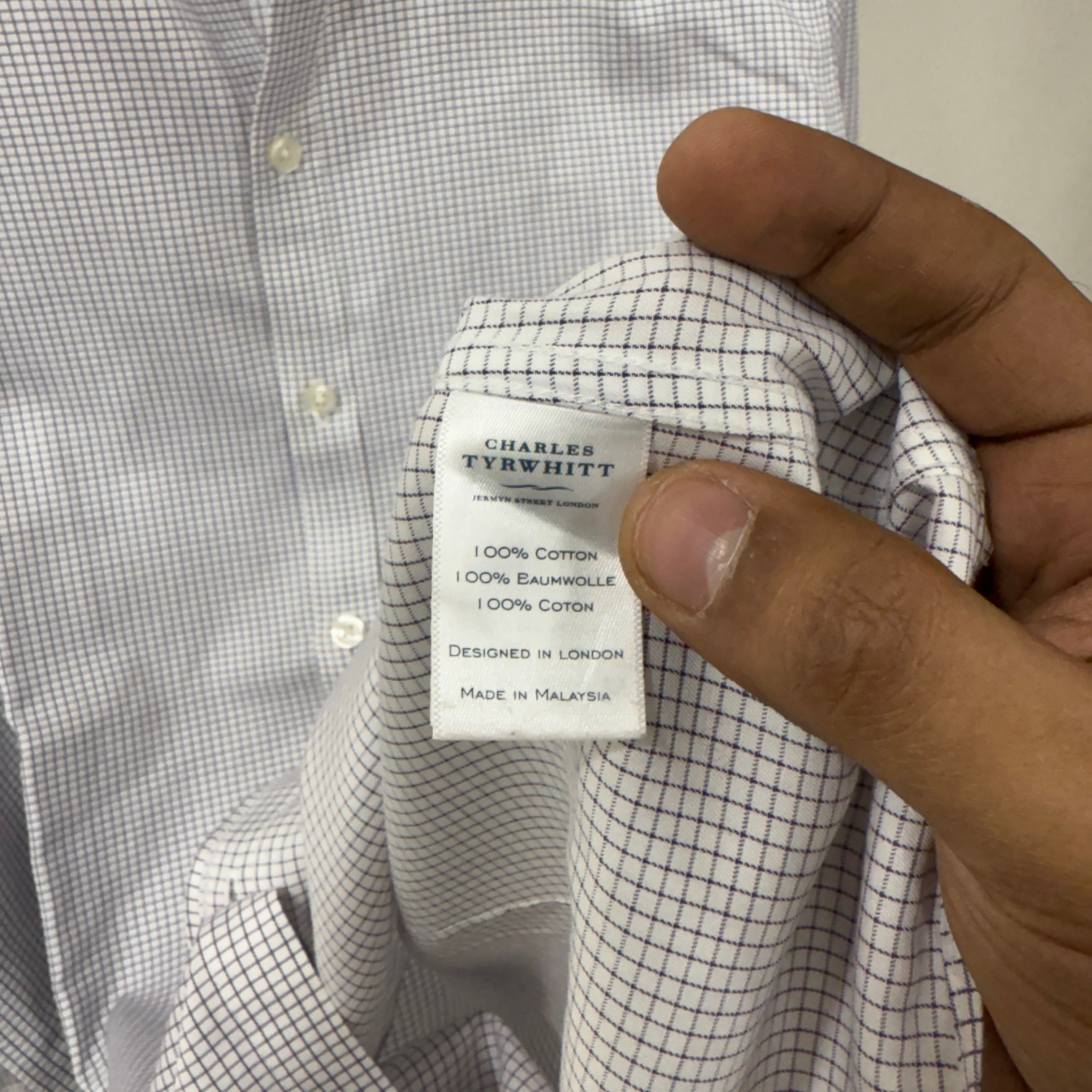 Charles Tyrwhitt checkered shirt