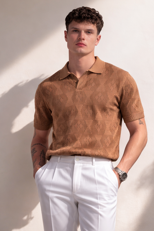 Nomad Pattern Polo T-shirt