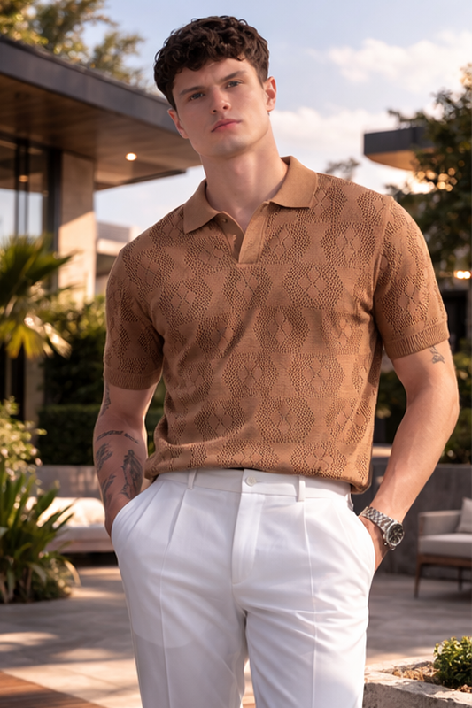 Nomad Pattern Polo T-shirt