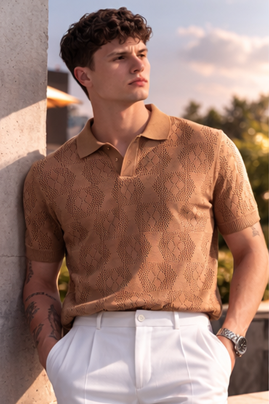Nomad Pattern Polo T-shirt