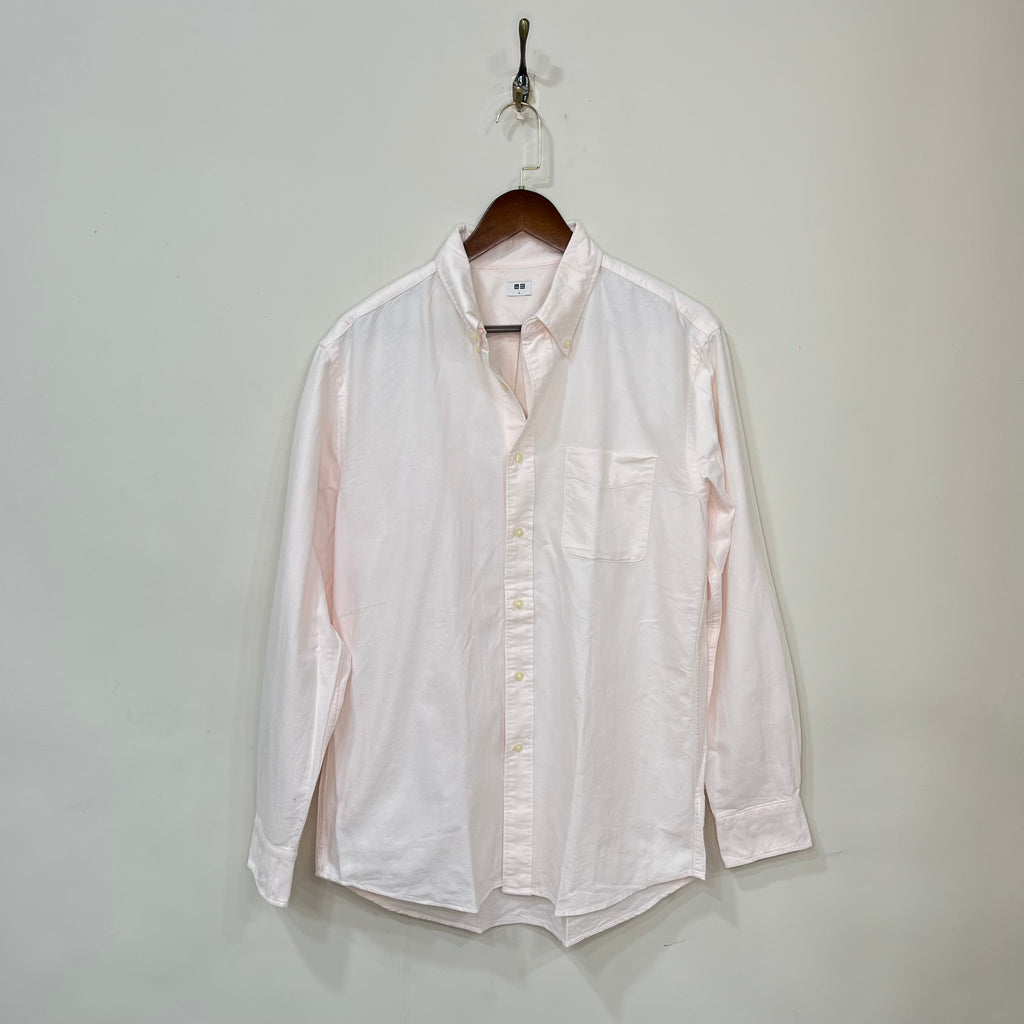 Uniqlo pink solid shirt