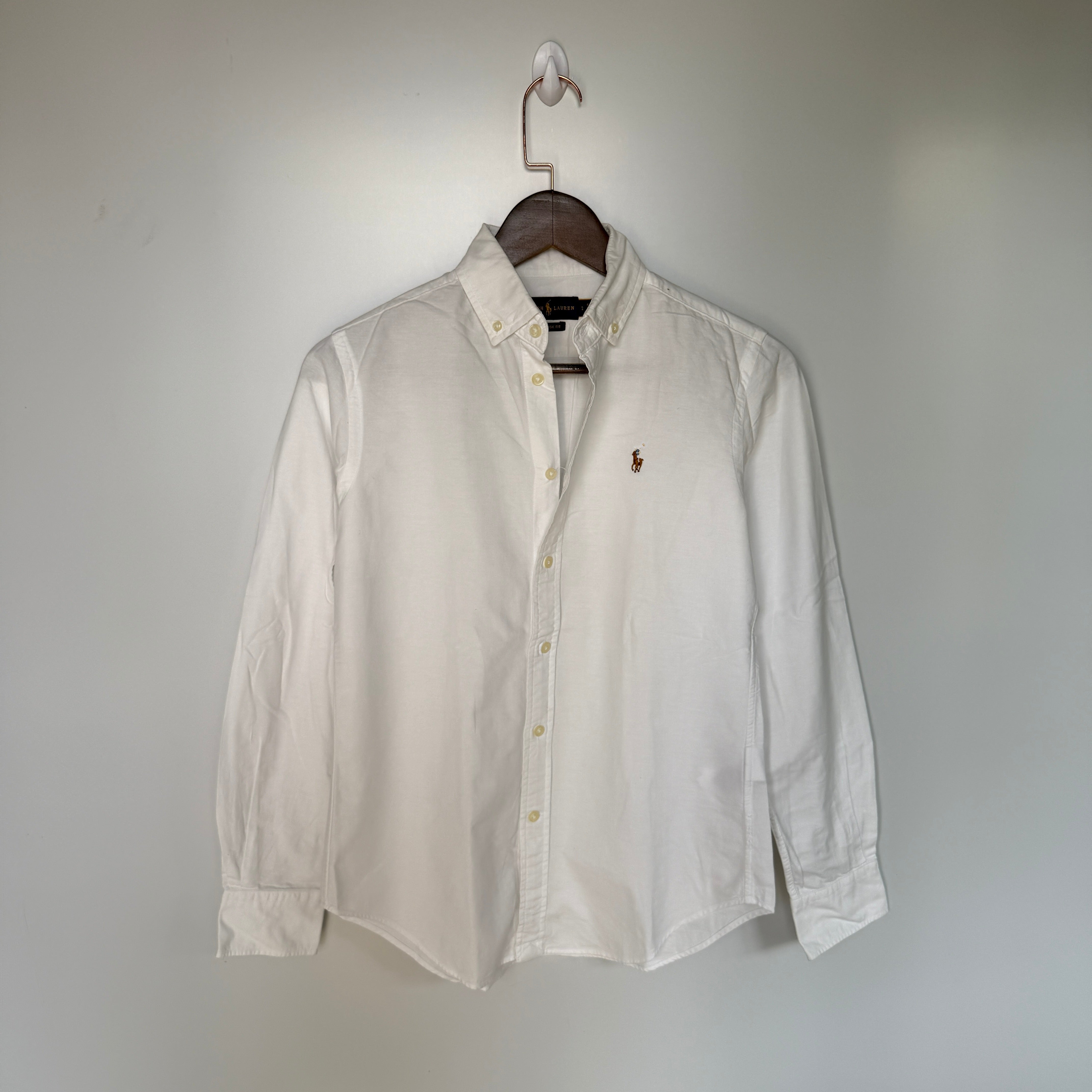 Ralph Lauren button down white Oxford shirt