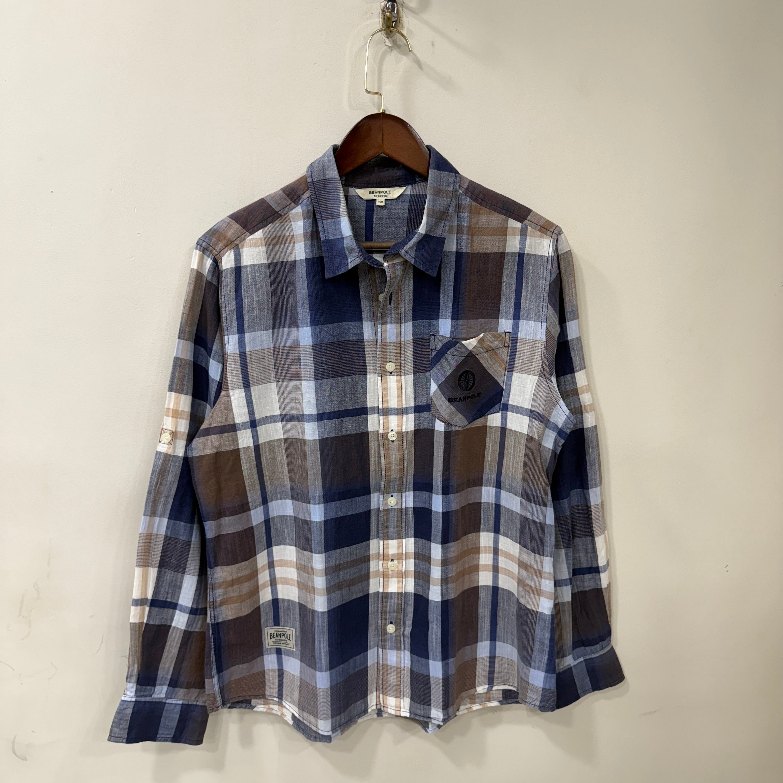 Beanpole checkered linen shirt