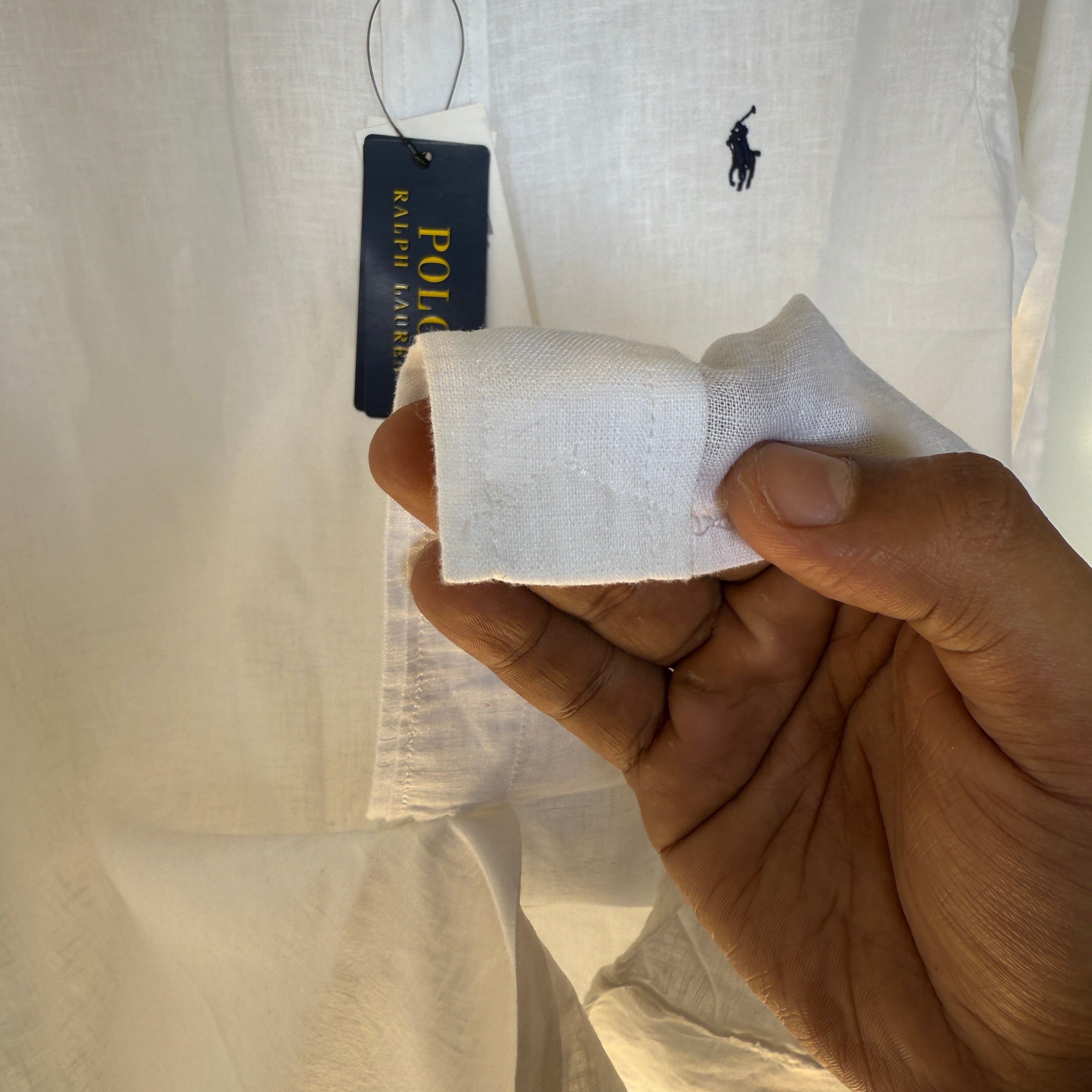 Ralph Lauren 100% white linen shirt