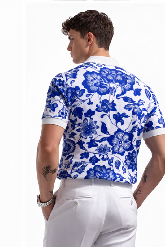 Blue Riviera Polo T-shirt