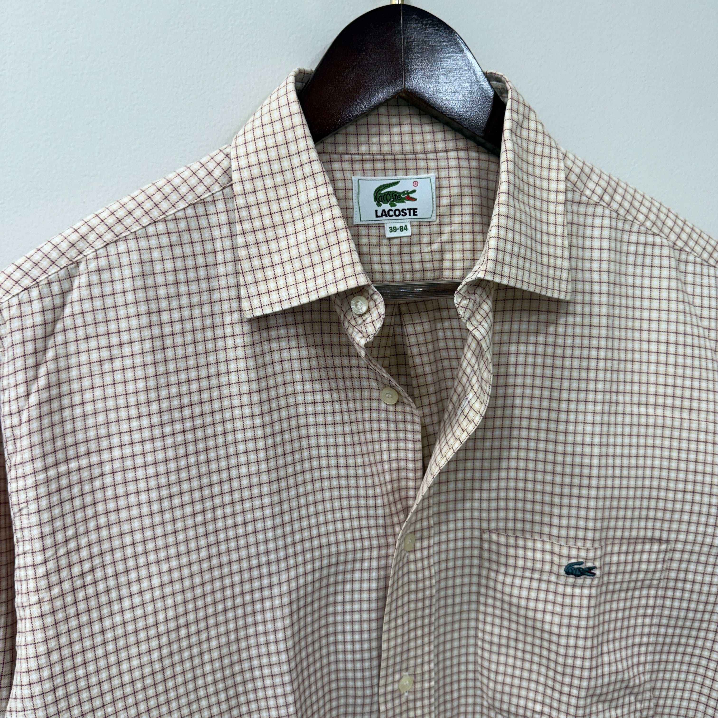 Lacoste checkered shirt