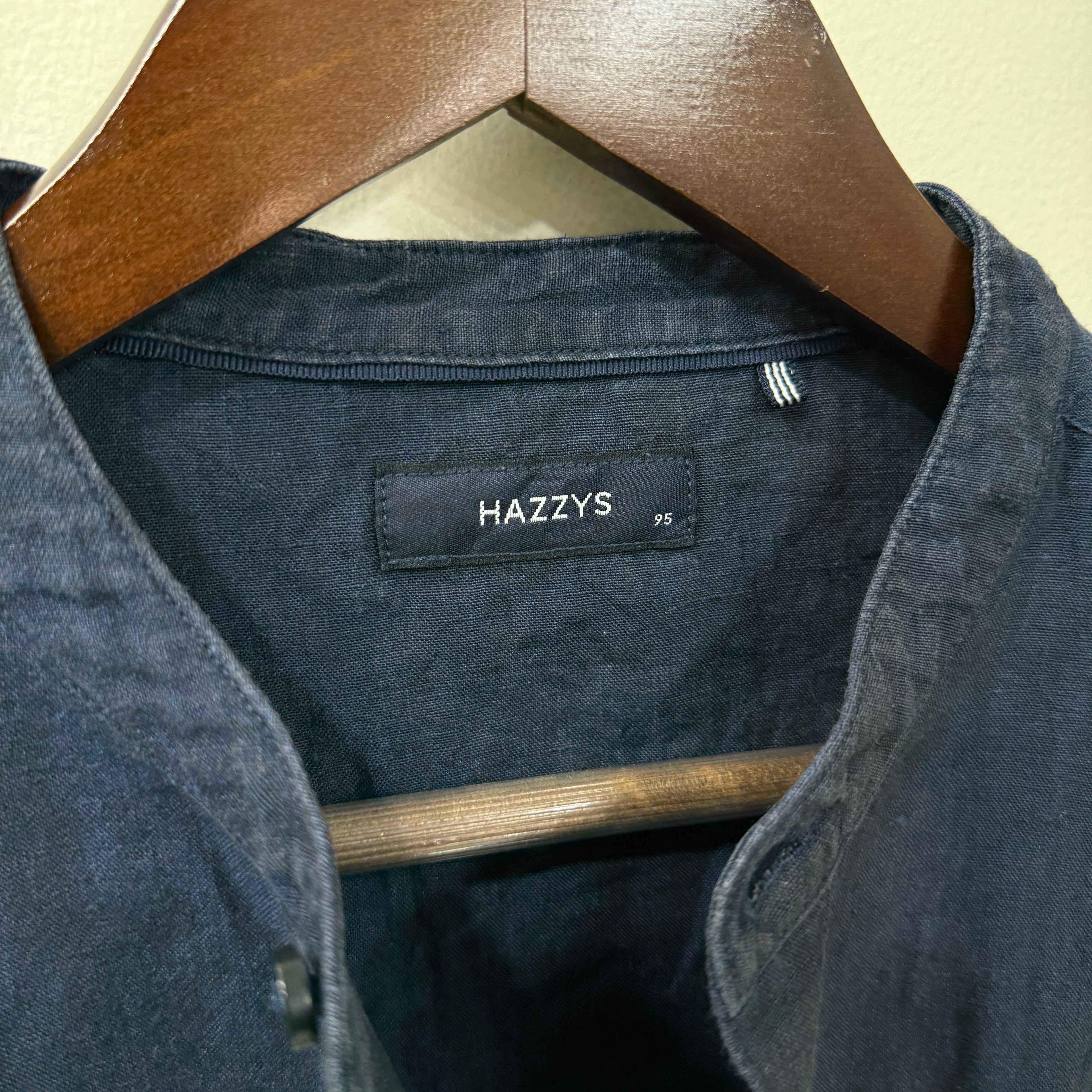 Hazzy mandarin linen shirt